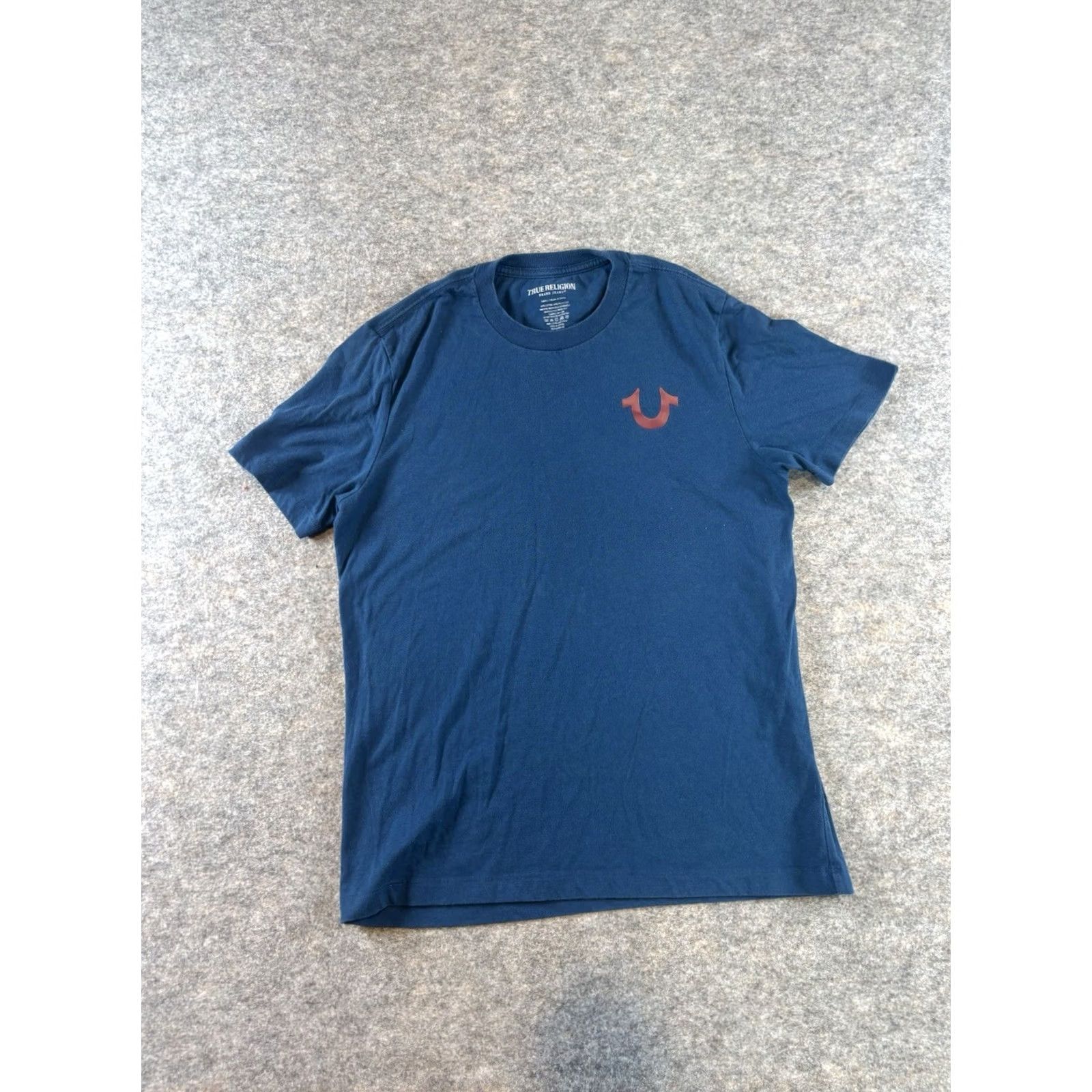True Religion True Religion T-Shirt Shirt Men Navy Blue Short Sleeve Crew Neck Logo Back Size S Size US S / EU 44-46 / 1 - 2 Thumbnail