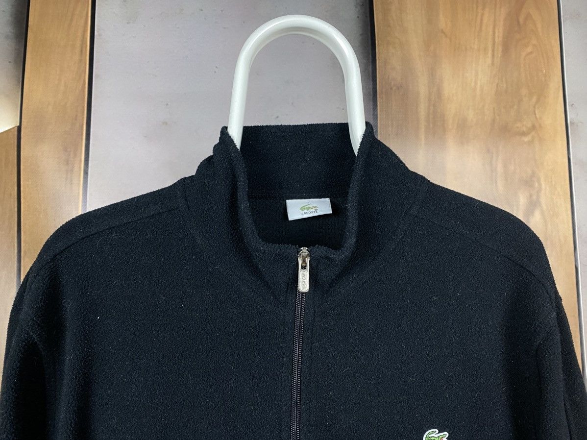 Lacoste 🐊Vintage 90s Fleece Sweatshirt Zip-Up Lacoste Big Logo🐊 Size US XL / EU 56 / 4 - 8 Thumbnail