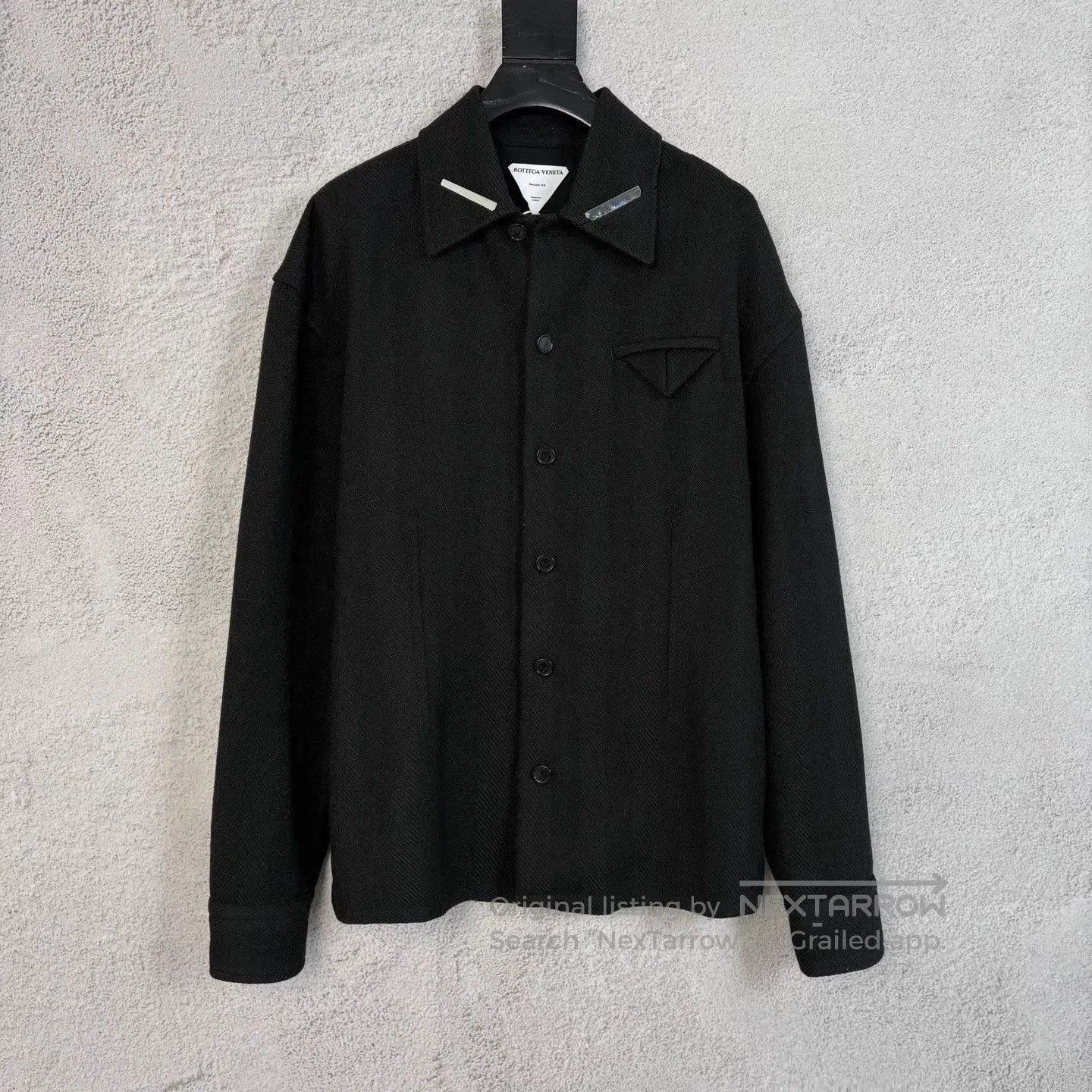 Bvlgari Black Button-Front Collared Jacket Size M. Size US M / EU 48-50 / 2 - 1 Thumbnail