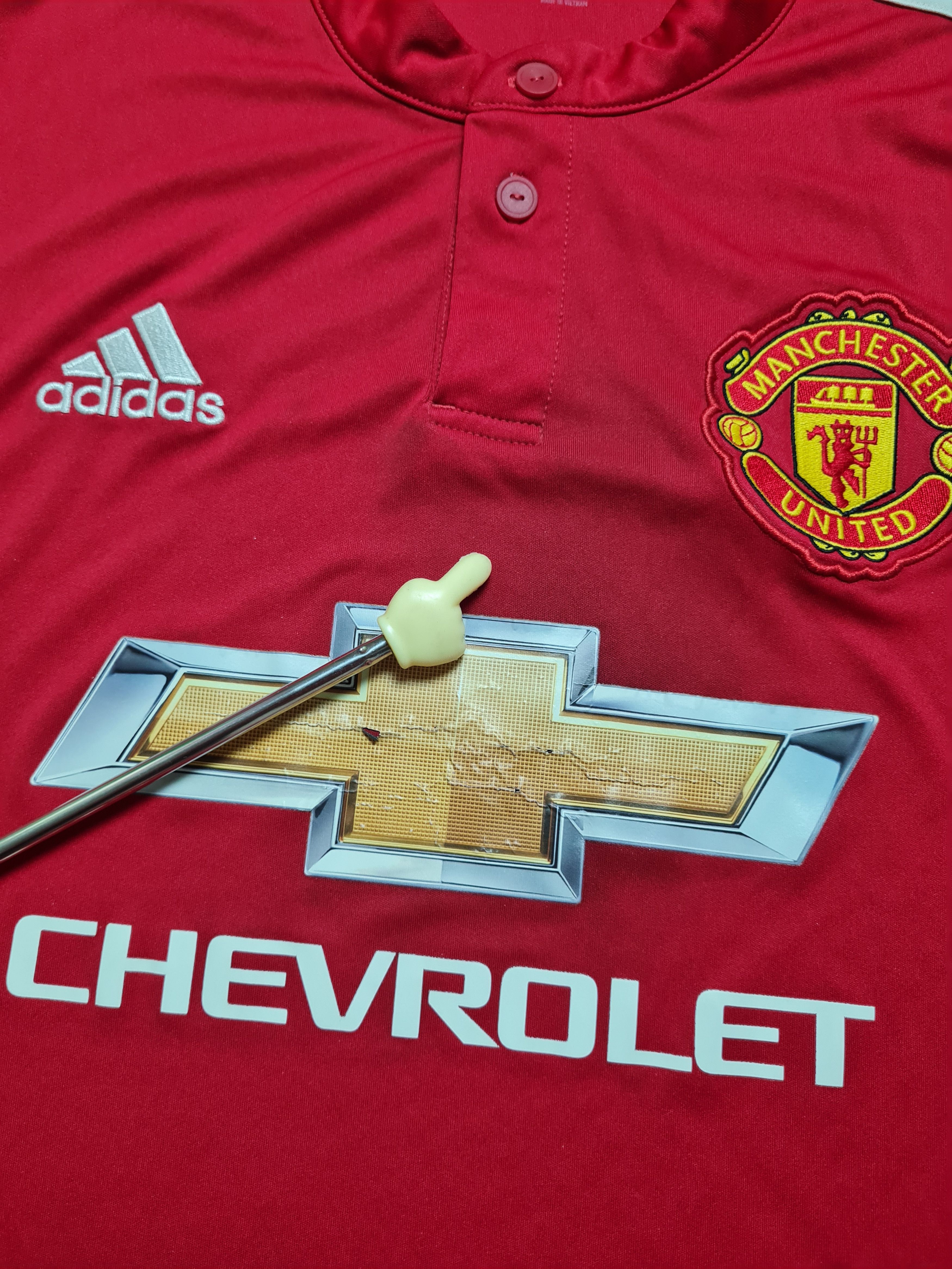 Adidas Manchester United Home Jersey 2017 18 Adidas Chevrolet Red Size US M / EU 48-50 / 2 - 10 Thumbnail