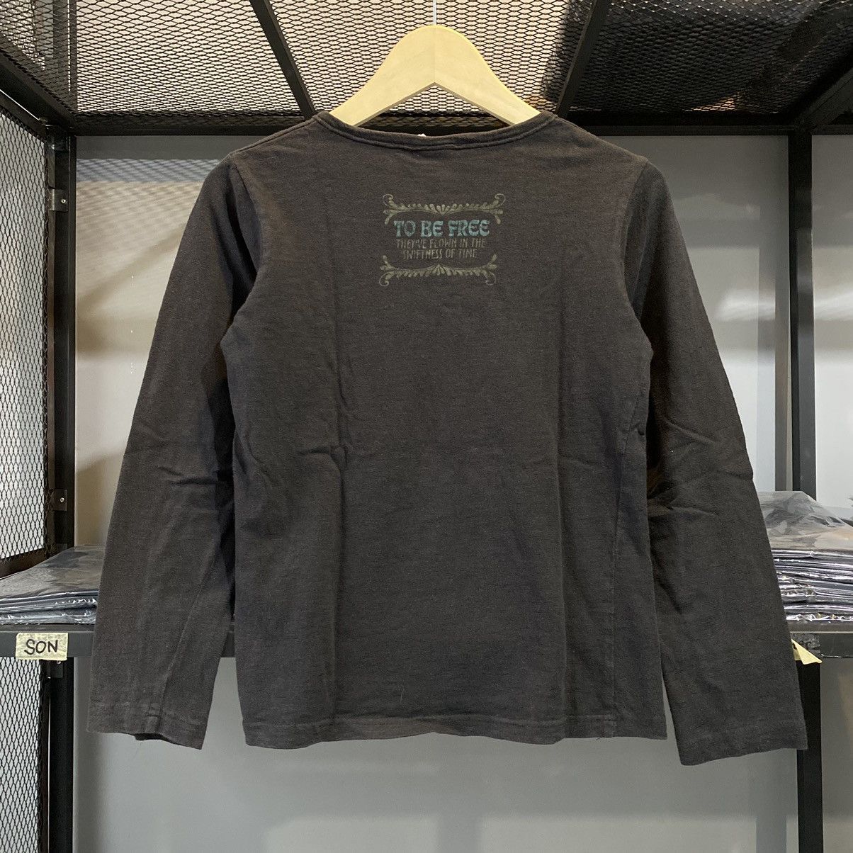 Japanese Brand × Le Grande Bleu (L.G.B.) Japanese Basic Classic Poem Over Dreams Long Sleeve Tees Size US L / EU 52-54 / 3 - 14 Thumbnail