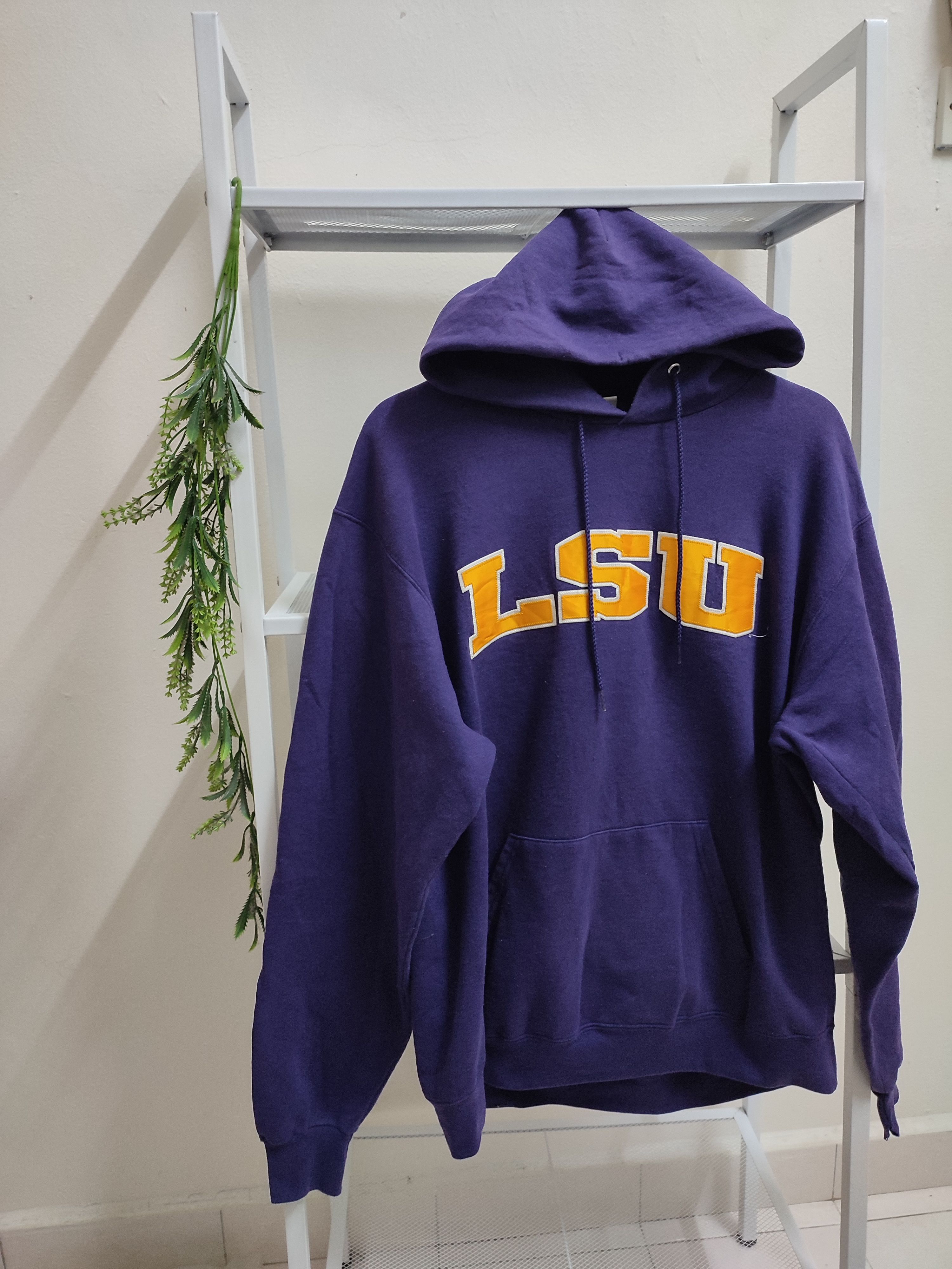 Champion Vtg LSU Champion Authentic Athletic Wear Hoodies Purple Size US L / EU 52-54 / 3 - 3 Thumbnail