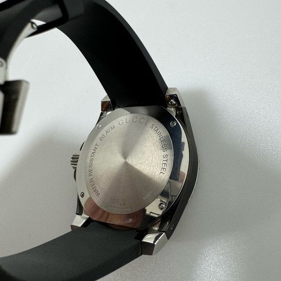 Gucci Gucci Dive Stainless Steel Rubber Strap Watch Black Silver Size ONE SIZE - 5 Thumbnail