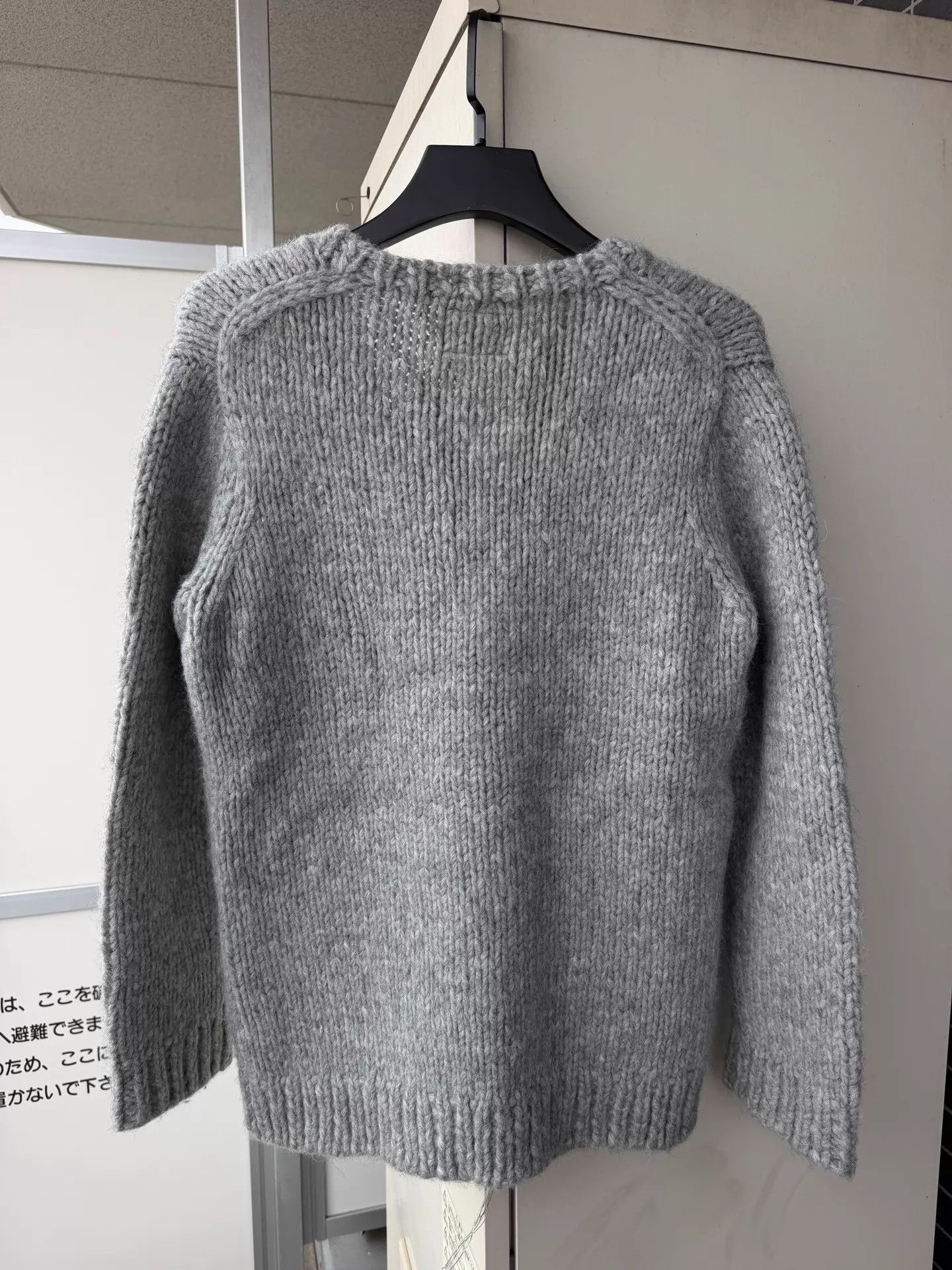 Number (N)ine NUMBER (N)INE 09FW V-neck Tassel Wool-Blend Cardigan Gray Size US L / EU 52-54 / 3 - 4 Thumbnail