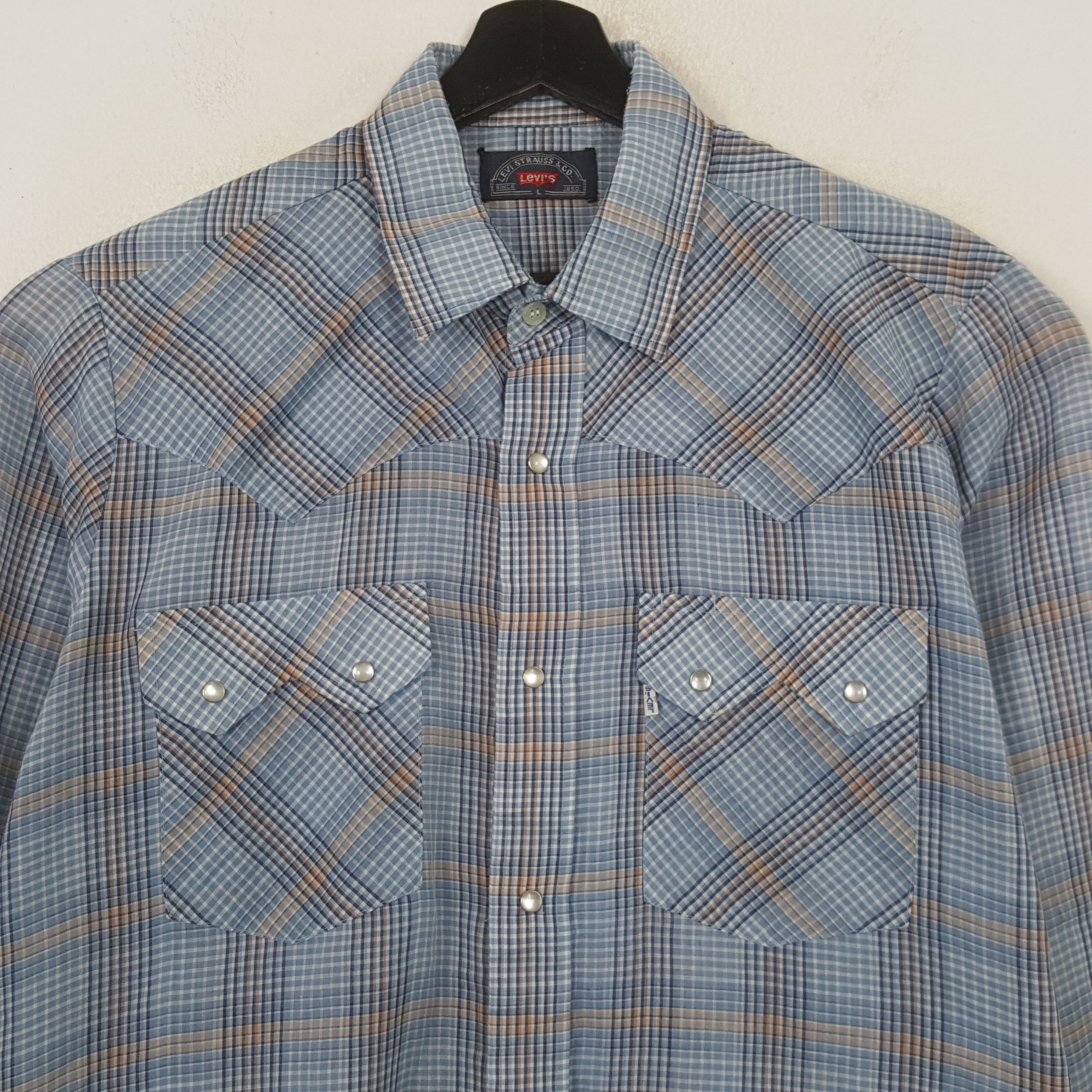 Levi's Levis Big E Snap Shirt Casual Style RR10 Size US L / EU 52-54 / 3 - 2 Thumbnail