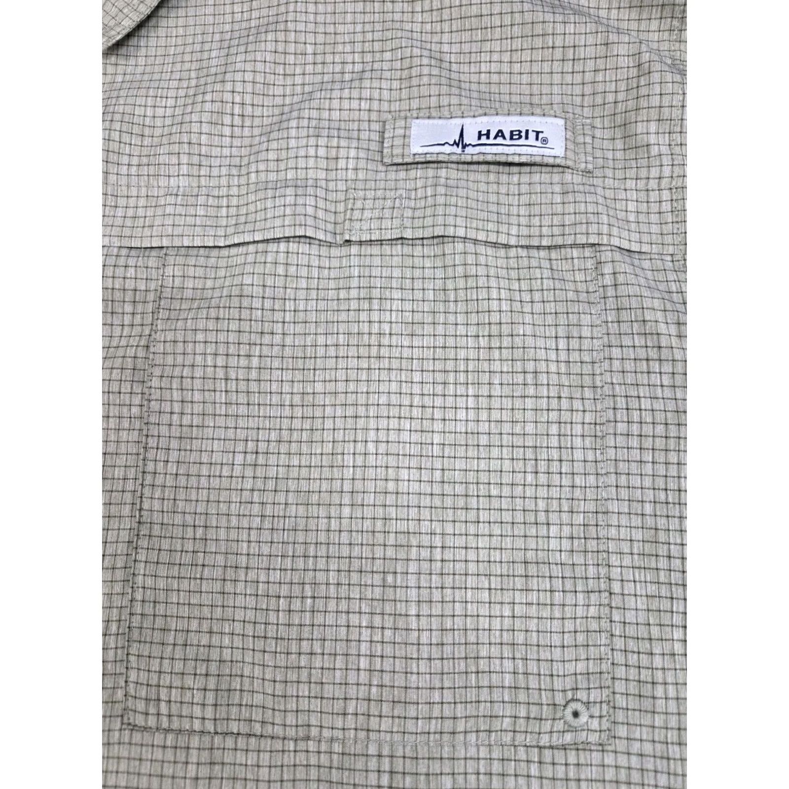 Habitat Habit Premier Fishing Shirt Green Check 2XL Mens Short Sleeve Casual Button-Down WWNT NWT (Big & Tall) Size US XXL / EU 58 / 5 - 7 Thumbnail