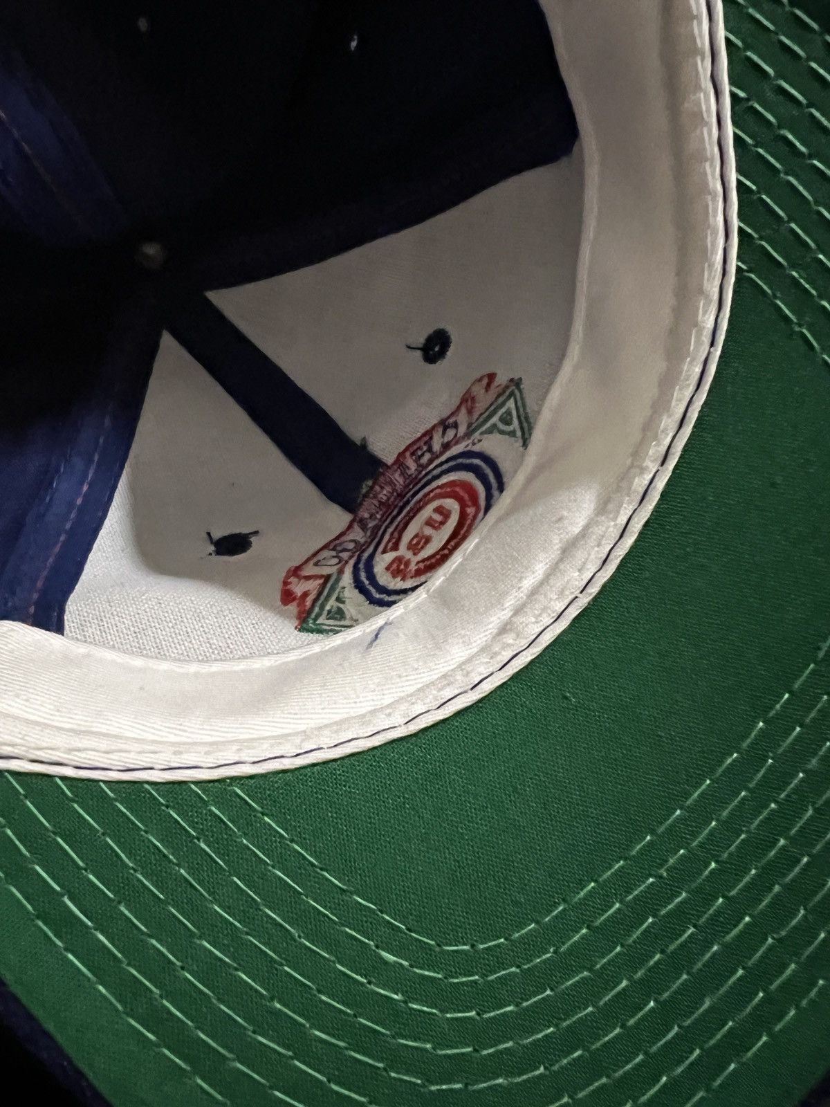 Vintage VTG Chicago Cubs NWT Snapback Hat MLB 1992 Size ONE SIZE - 6 Thumbnail