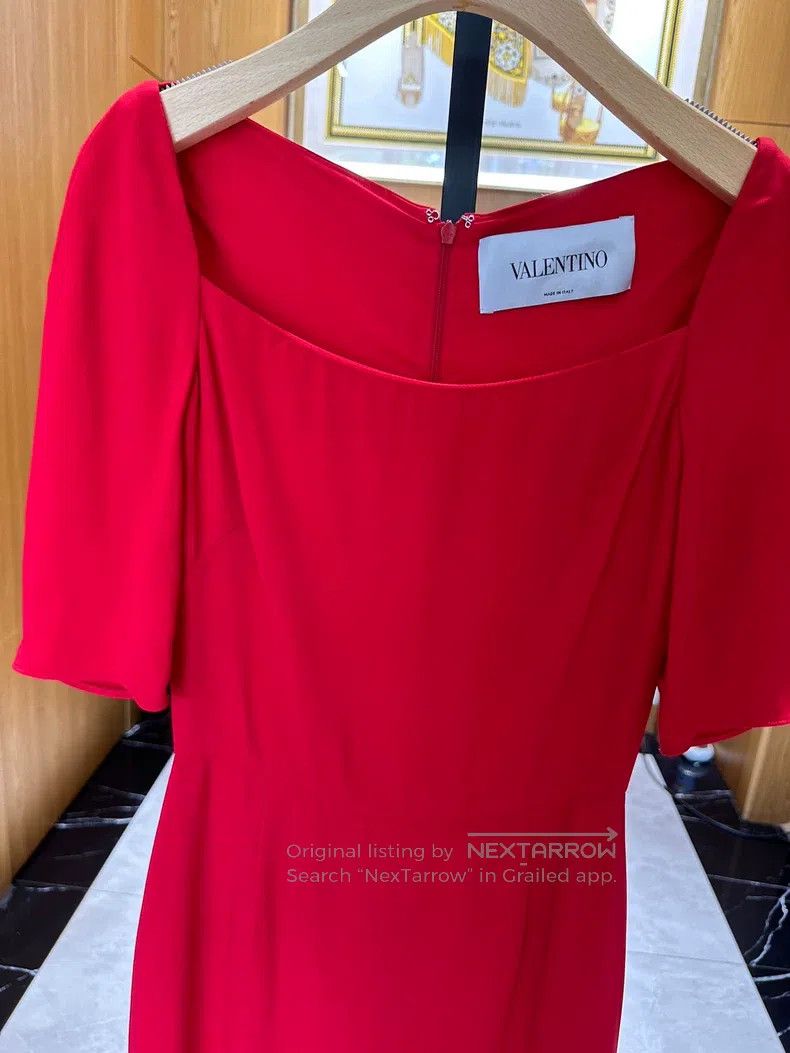 Valentino Valentino Red slim dress Size S / US 4 / IT 40 - 2 Thumbnail