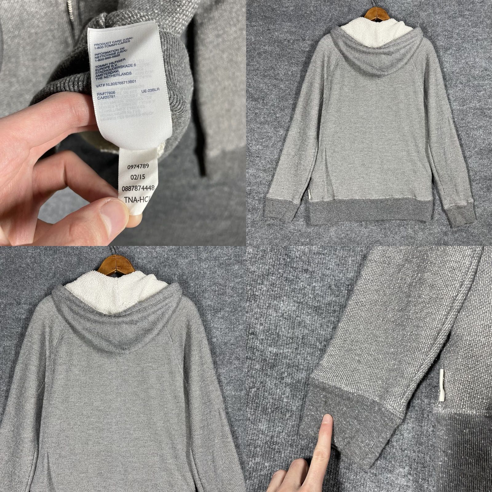 Tommy Hilfiger Tommy Hilfiger Hoodie Sweatshirt Made in America Zip Up USA Gray M Mens Regular Size Medium Hoodie Sweatshirt, Full Zip, USA Theme Size US M / EU 48-50 / 2 - 9 Thumbnail