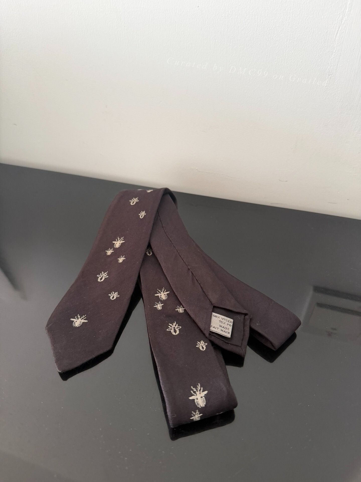 Dior × Hedi Slimane Dior Homme SS06 Runway Black Suspenders | Grailed