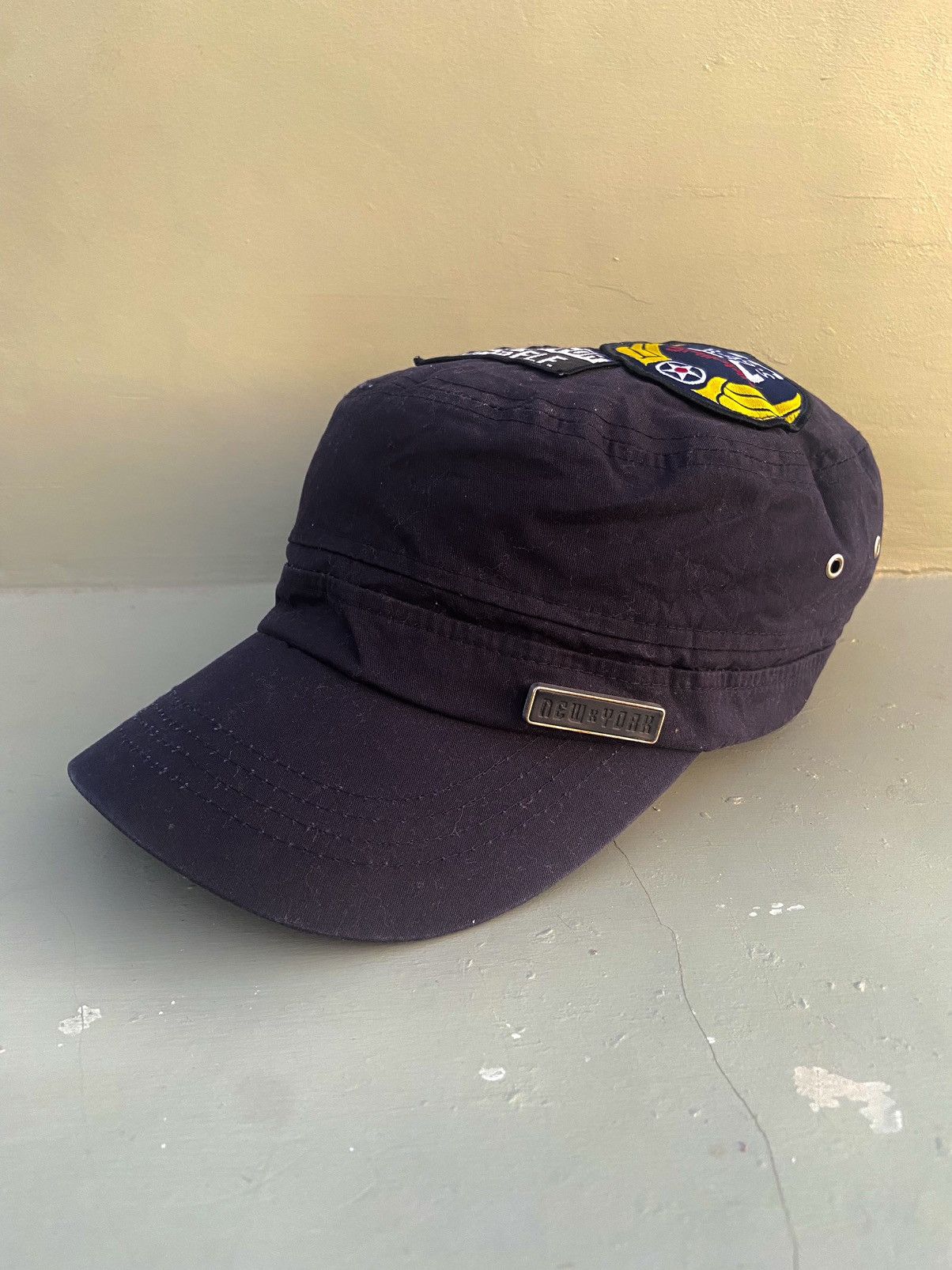 If Six Was Nine 2000s it street patrol hat with lots of embroidered emblems Size ONE SIZE - 4 Thumbnail