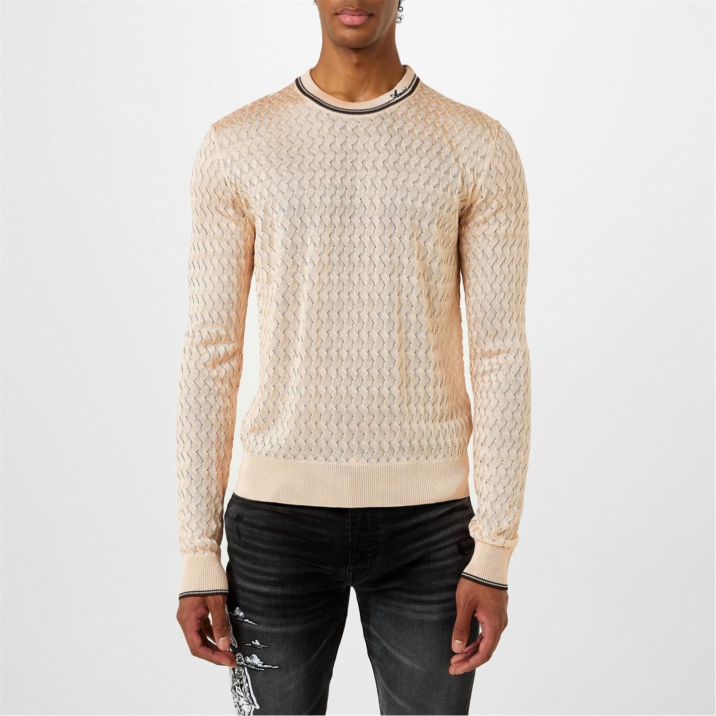 Amiri AMIRI Basket Stitch Jumper Size US M / EU 48-50 / 2 - 2 Thumbnail