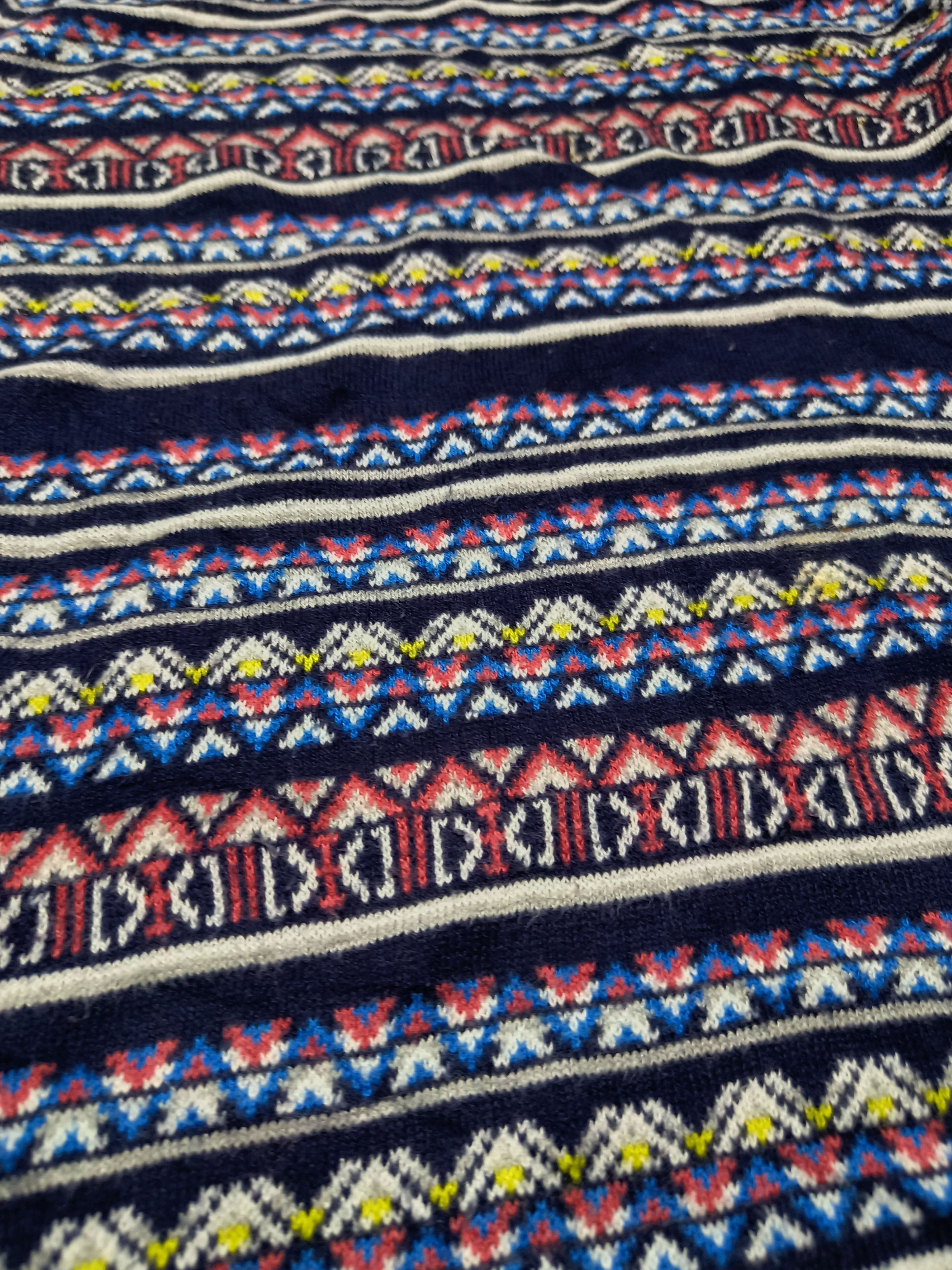 Other Vintage 90s MERONA Ethnic Pattern Knit Women's Thin Sweater Size L / US 10 / IT 46 - 7 Thumbnail