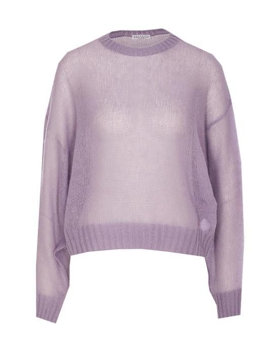 Brunello Cucinelli BRUNELLO CUCINELLI Women Sweater M2I776830 C9101 Purple Size M / US 6-8 / IT 42-44 - 1 Thumbnail