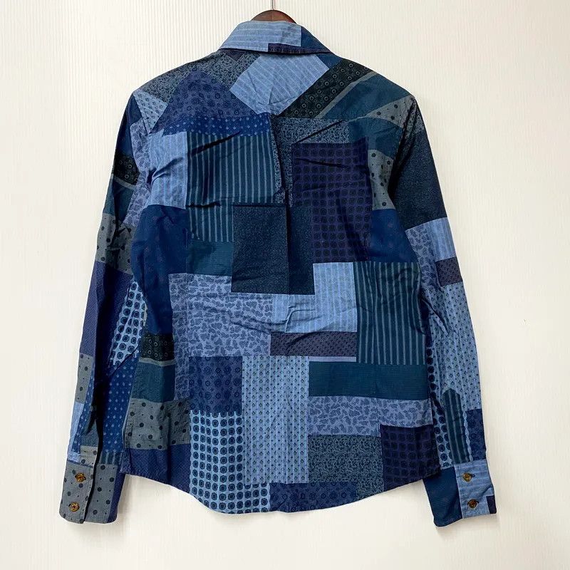 Vivienne Westwood Patchwork Orb Asymmetrical Collar Button Shirt Size US S / EU 44-46 / 1 - 2 Thumbnail