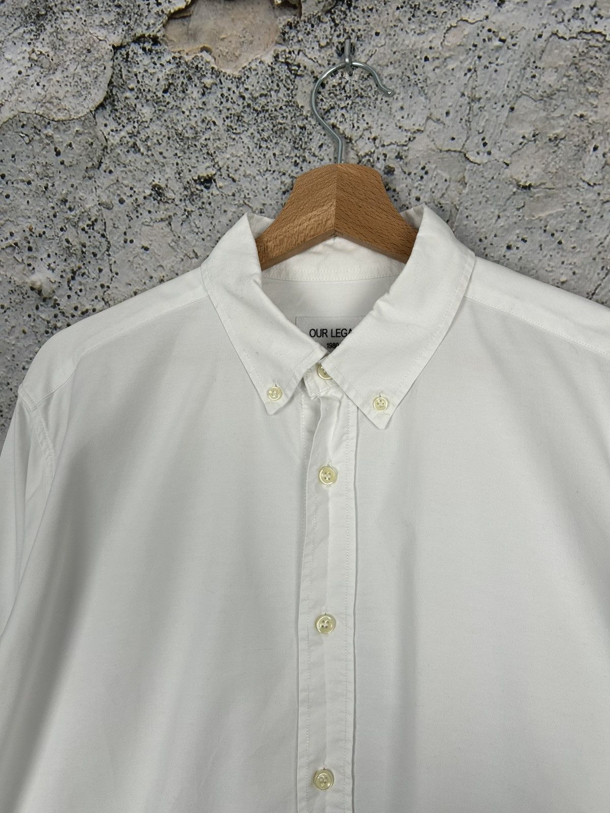 Our Legacy Our Legacy 1980-81 White Shirt Avant Garde Designer Grunge Size US L / EU 52-54 / 3 - 3 Thumbnail