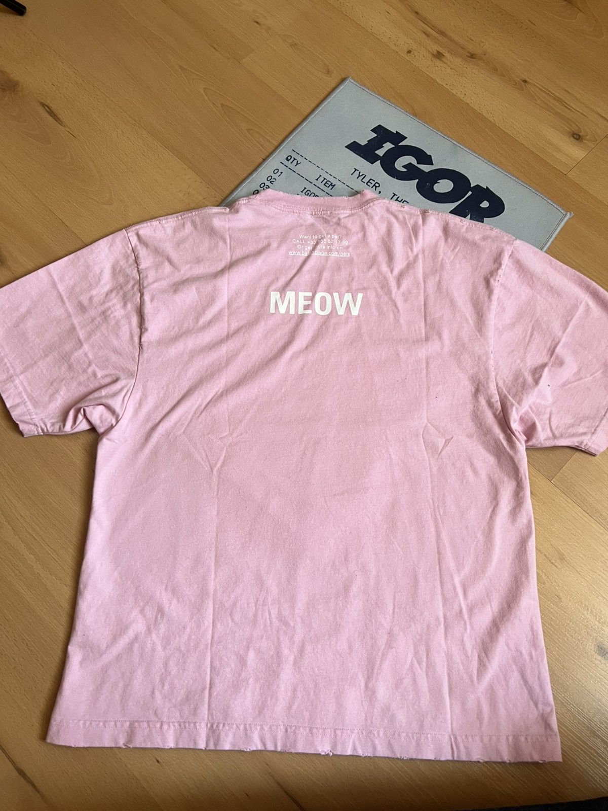 Balenciaga Balenciaga I Love Cats Oversized T-Shirt Pink Size US XS / EU 42 / 0 - 6 Thumbnail