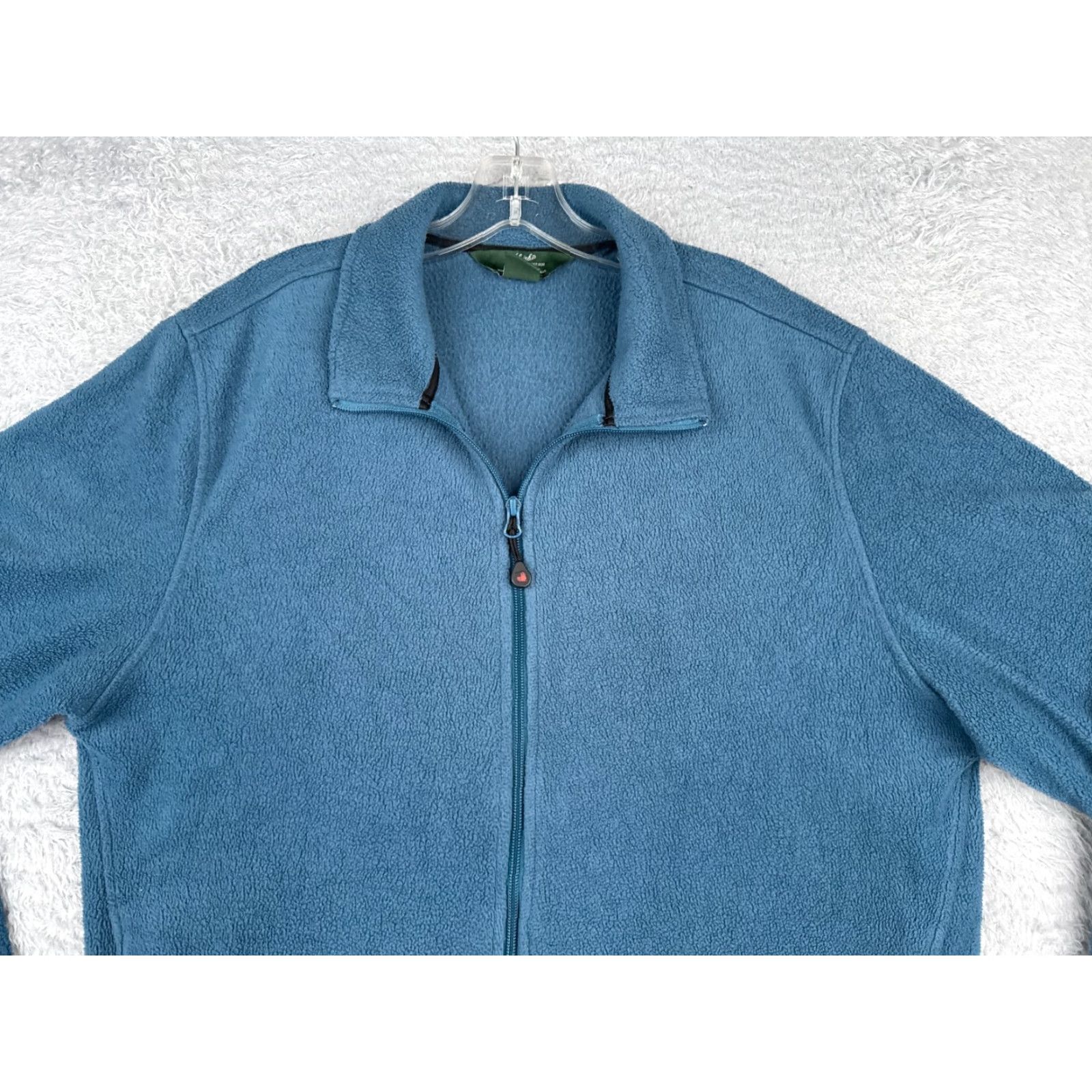 Vintage Woolrich Jacket Mens Large Blue 100% Polyester Fleece Pockets Windbreaker Zip Full Zip Insulated Lined Pockets Reversible Size US L / EU 52-54 / 3 - 4 Thumbnail