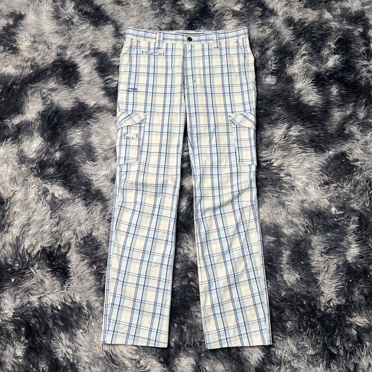Japanese Brand Tigora Chequered Cargo Pants Size US 31 - 1 Thumbnail