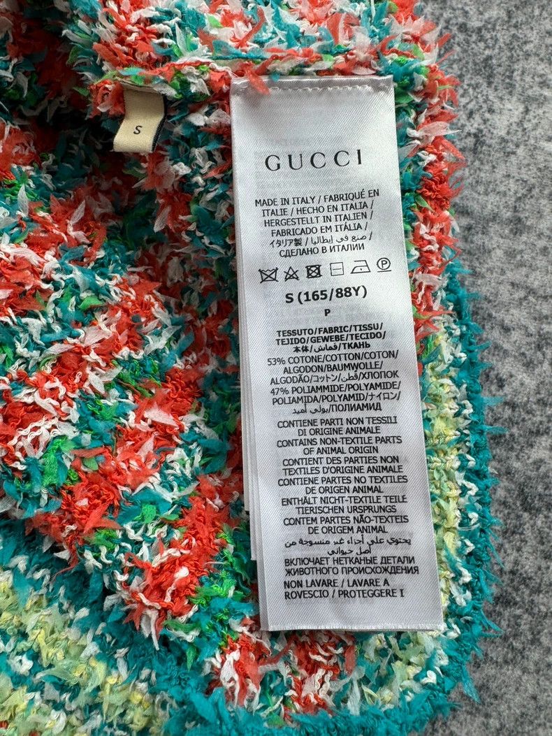 Gucci Gucci Candy-colored knitted short-sleeved cardigan 2501-Nex Size US S / EU 44-46 / 1 - 6 Thumbnail