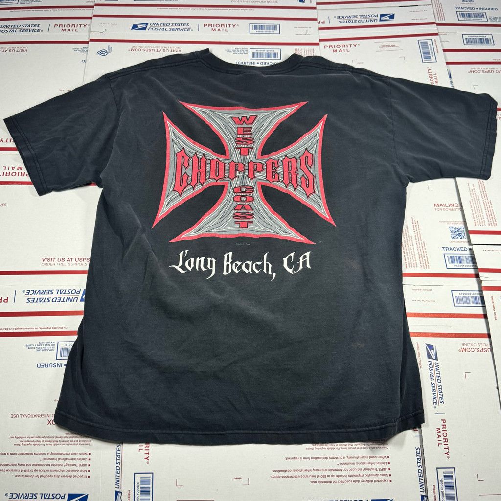 Harley Davidson Black and Red West Coast Choppers T-Shirt Vintage Size XL Size US XL / EU 56 / 4 - 1 Thumbnail