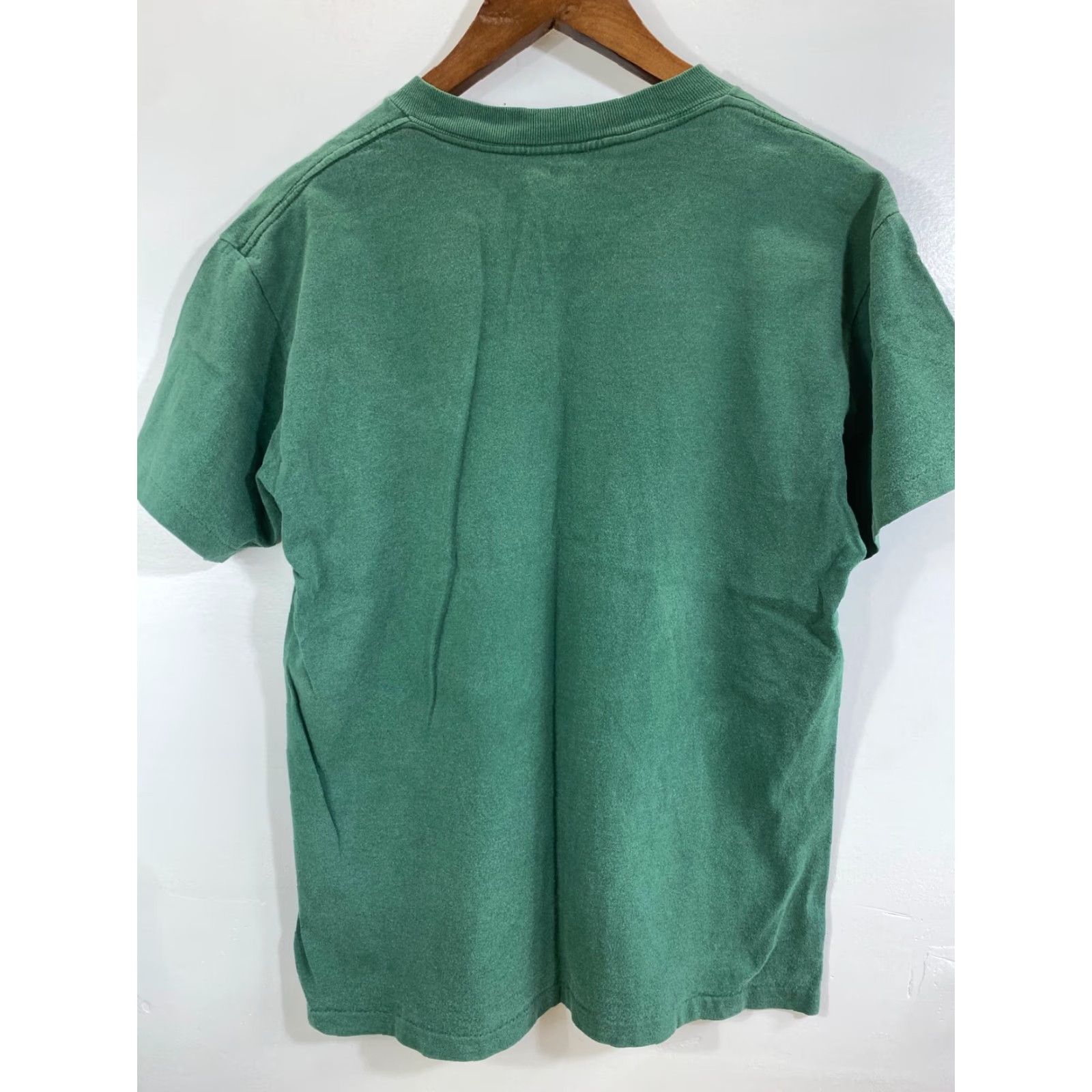 Vintage VINTAGE Oneita Power-T Shirt Green Rejoice Short Sleeve M Unisex Cotton 1990s Graphic Tee Mens Womens Size US M / EU 48-50 / 2 - 3 Thumbnail