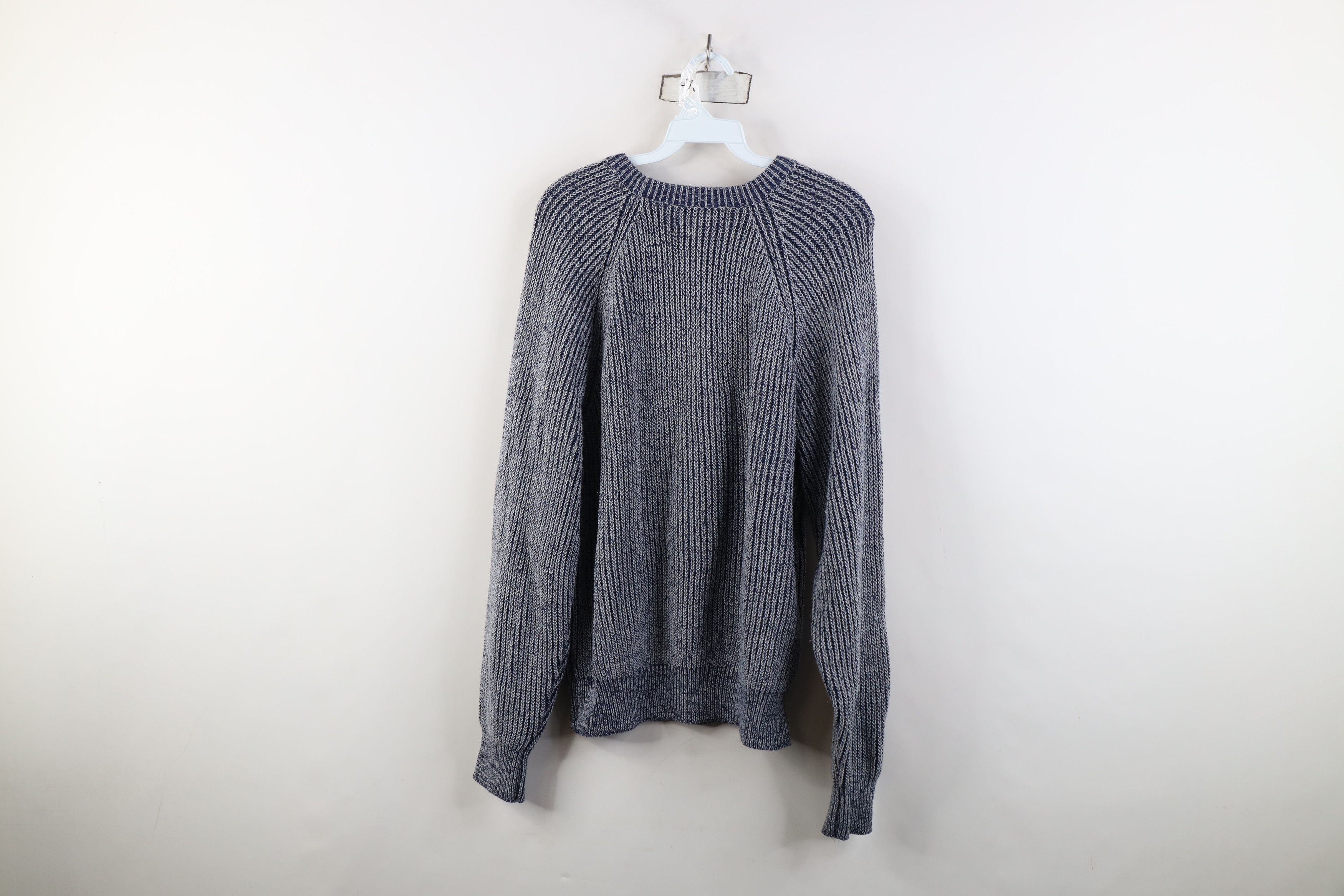 Vintage Vintage 90s Streetwear Chunky Ribbed Knit Crewneck Sweater Size L / US 10 / IT 46 - 8 Thumbnail