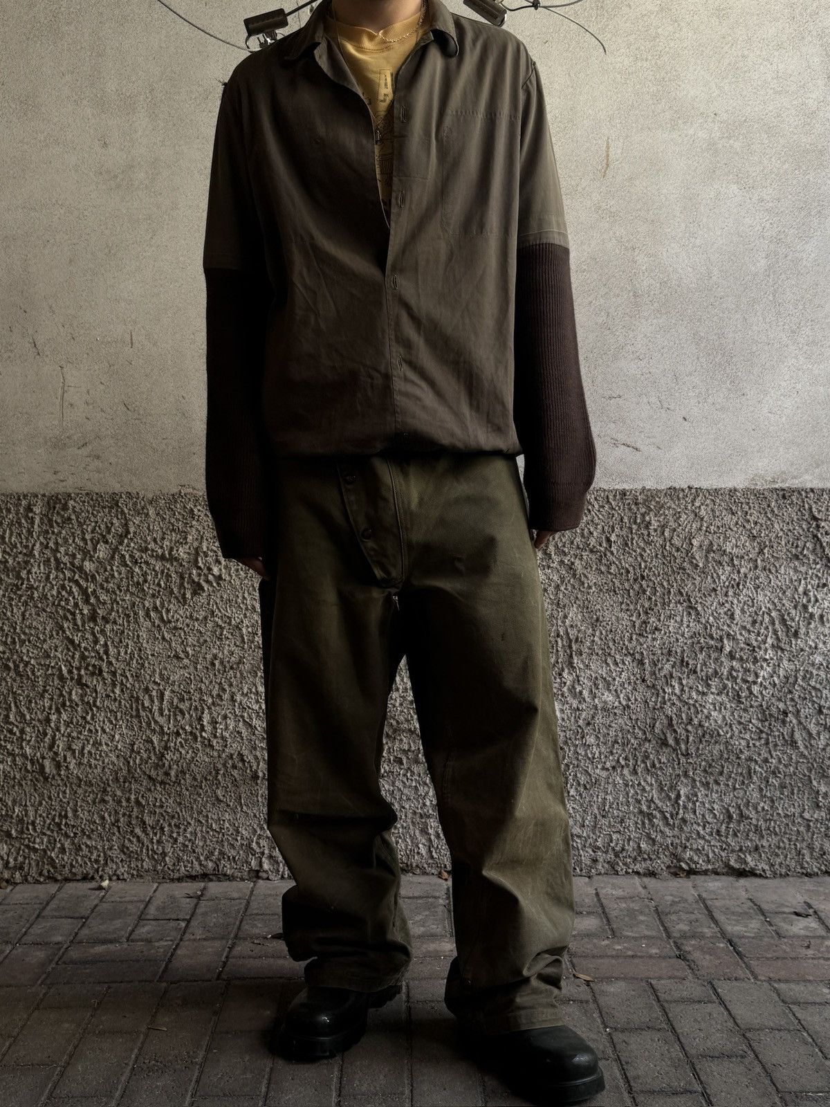 Maison Margiela Artisanal Maison Martin Margiela Hybrid Pullover Size US M / EU 48-50 / 2 - 3 Thumbnail