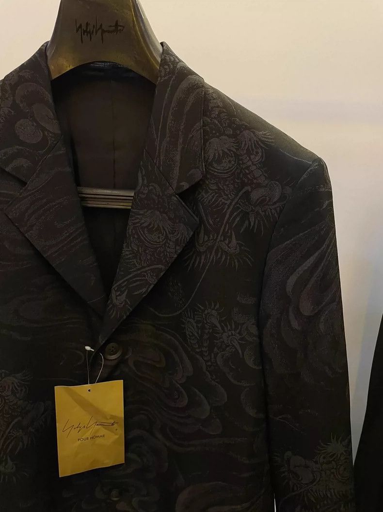 Yohji Yamamoto Yohji Yamamoto size 2 22aw Old Dragon Remnant Dream blazer Size 36R - 5 Thumbnail