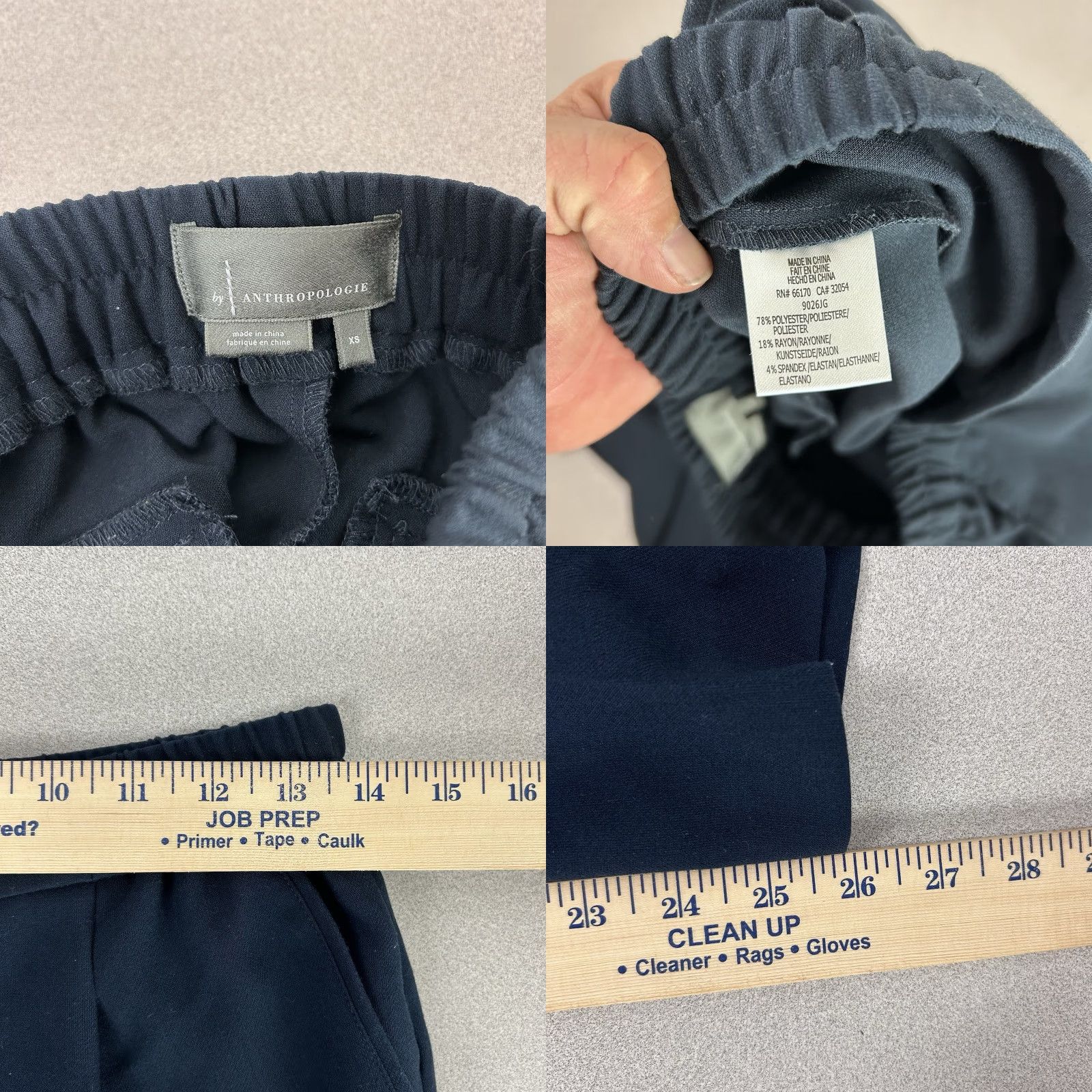 Anthropologie Anthropologie Copley Tapered Trousers Navy Blue Pants Pleated XS Extra Small Size 26" / US 2 / IT 38 - 8 Thumbnail