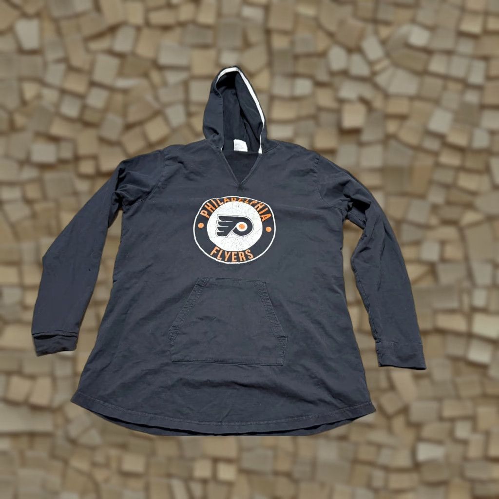NHL NHL Calhoun Shirt Men's Large Black White Orange Hooded Philadelphia Flyers Crew Neck T-Shirt Mens Size US L / EU 52-54 / 3 - 1 Thumbnail