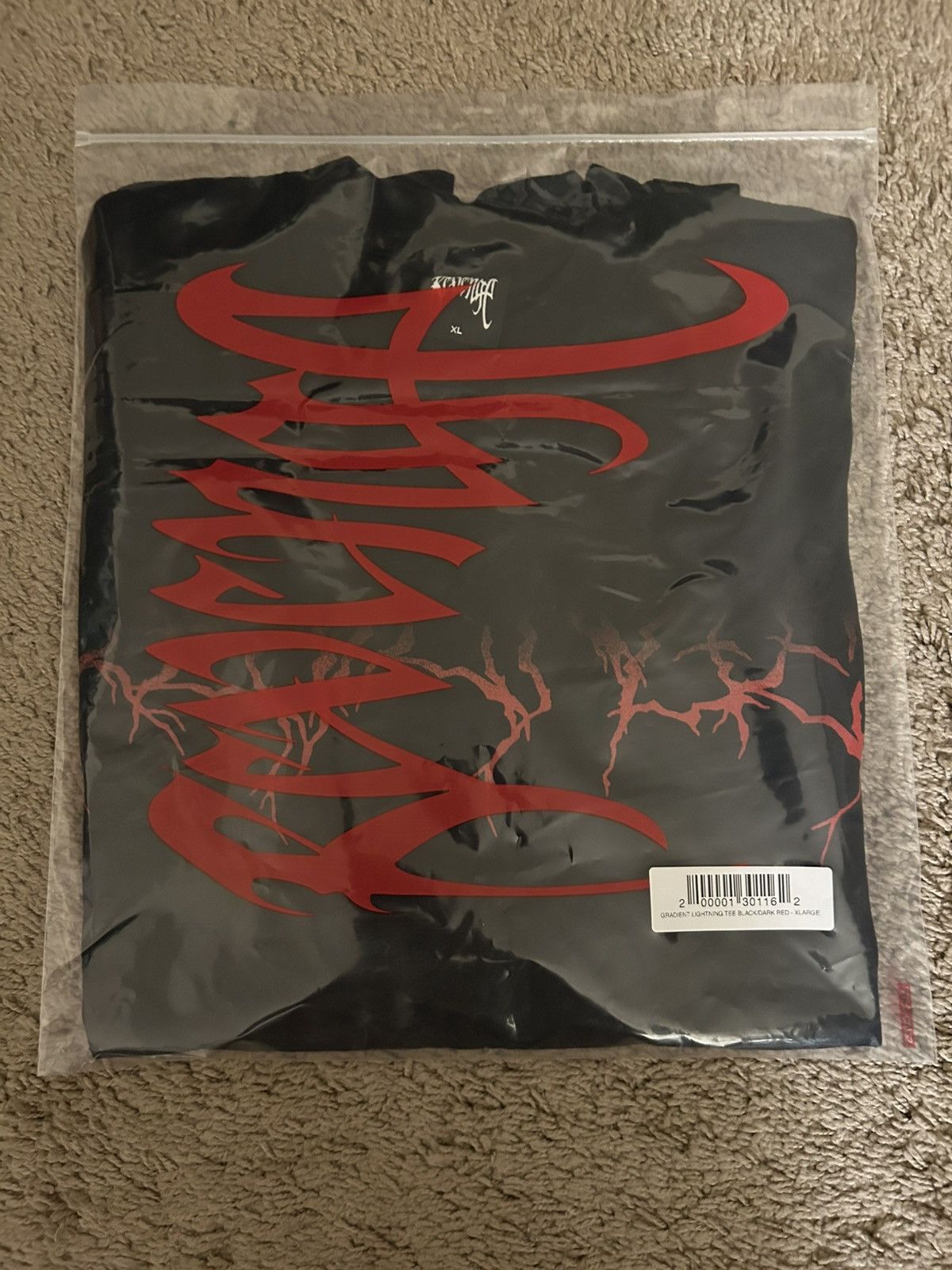 Revenge Revenge Gradient Lighting Tee Black/Dark Red Size X-large Size US XL / EU 56 / 4 - 2 Thumbnail