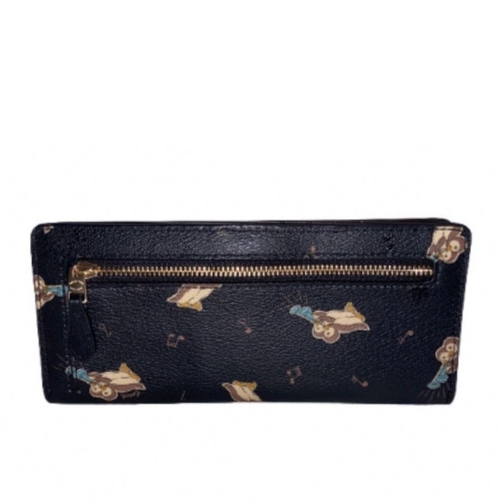 Coach Coach Slim Zip Wallet With Penguin Print Size ONE SIZE - 4 Thumbnail