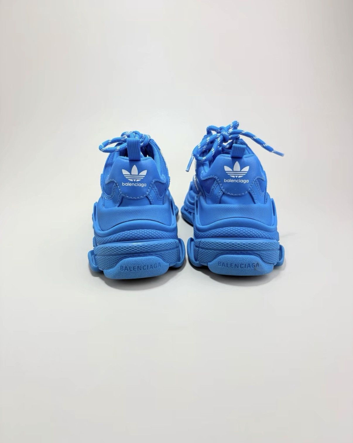 Balenciaga BALENCIAGA × adidas TRIPLE S Blue Dad Sneakers K1 Size US 5 / IT 35 - 3 Thumbnail