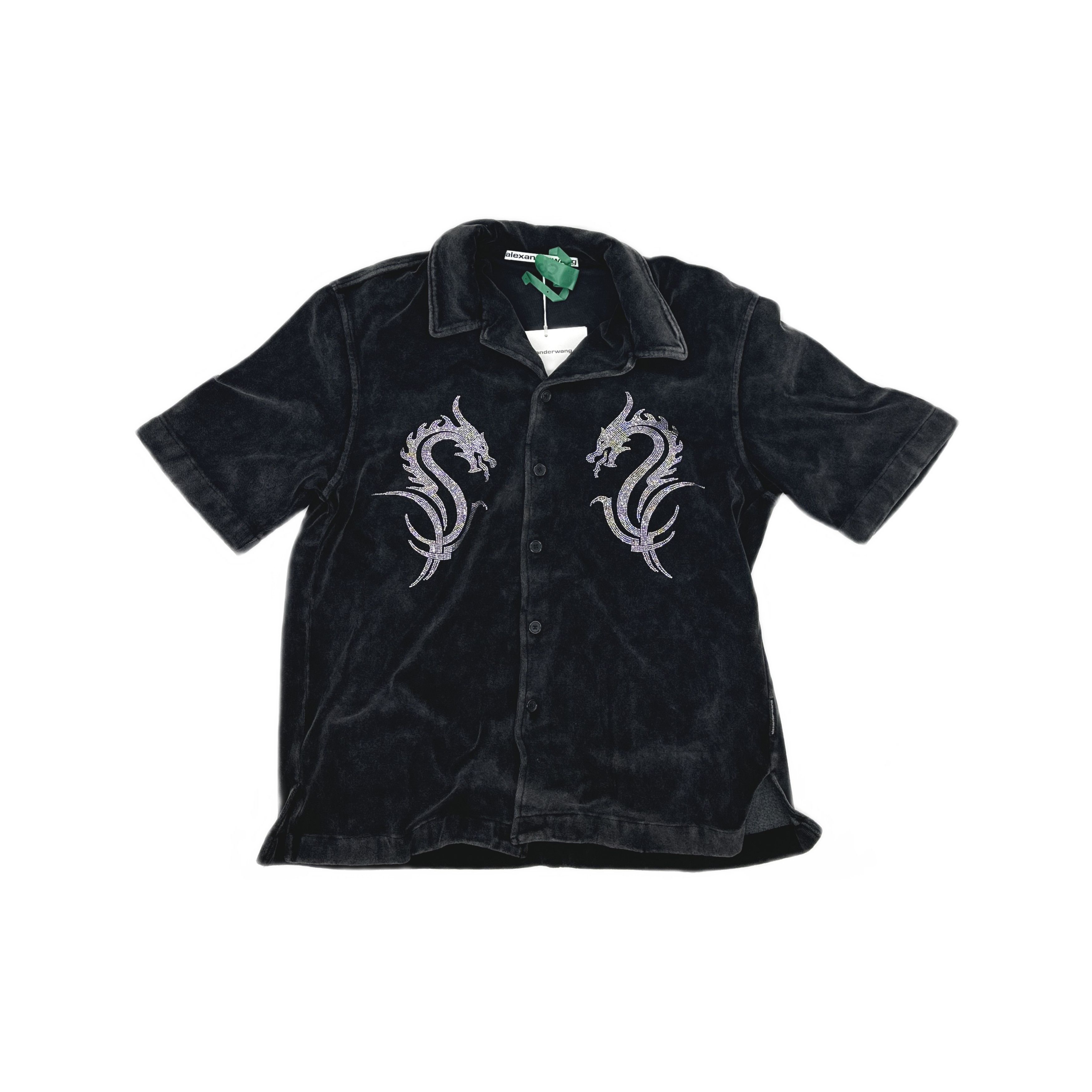 Alexander Wang Alexander Wang Dragon Rhinestone Button Up Shirt Size S Size S / US 4 / IT 40 - 1 Thumbnail