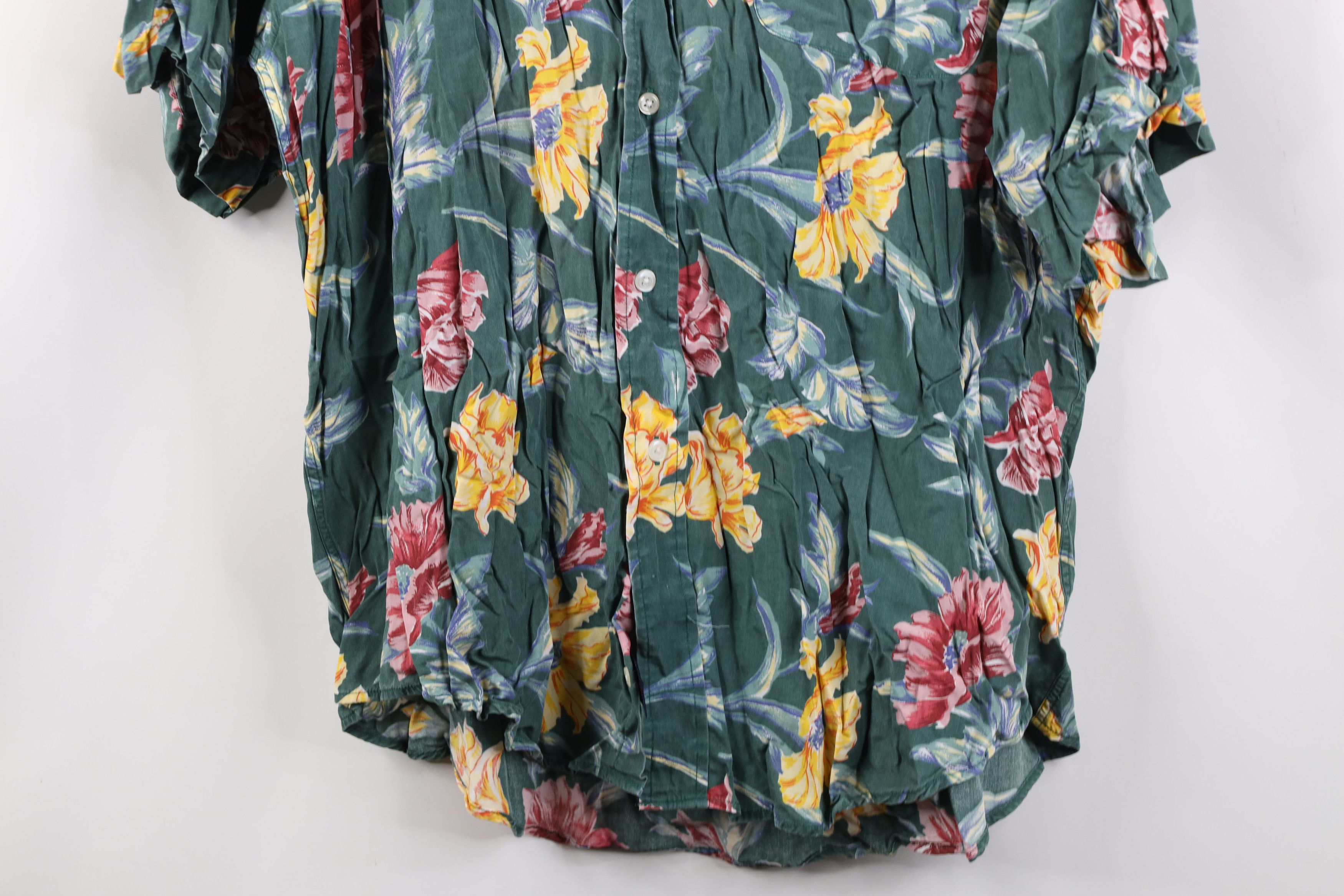 Tommy Hilfiger Vintage 90s Tommy Hilfiger Gabardine Flower Button Shirt Size US L / EU 52-54 / 3 - 3 Thumbnail