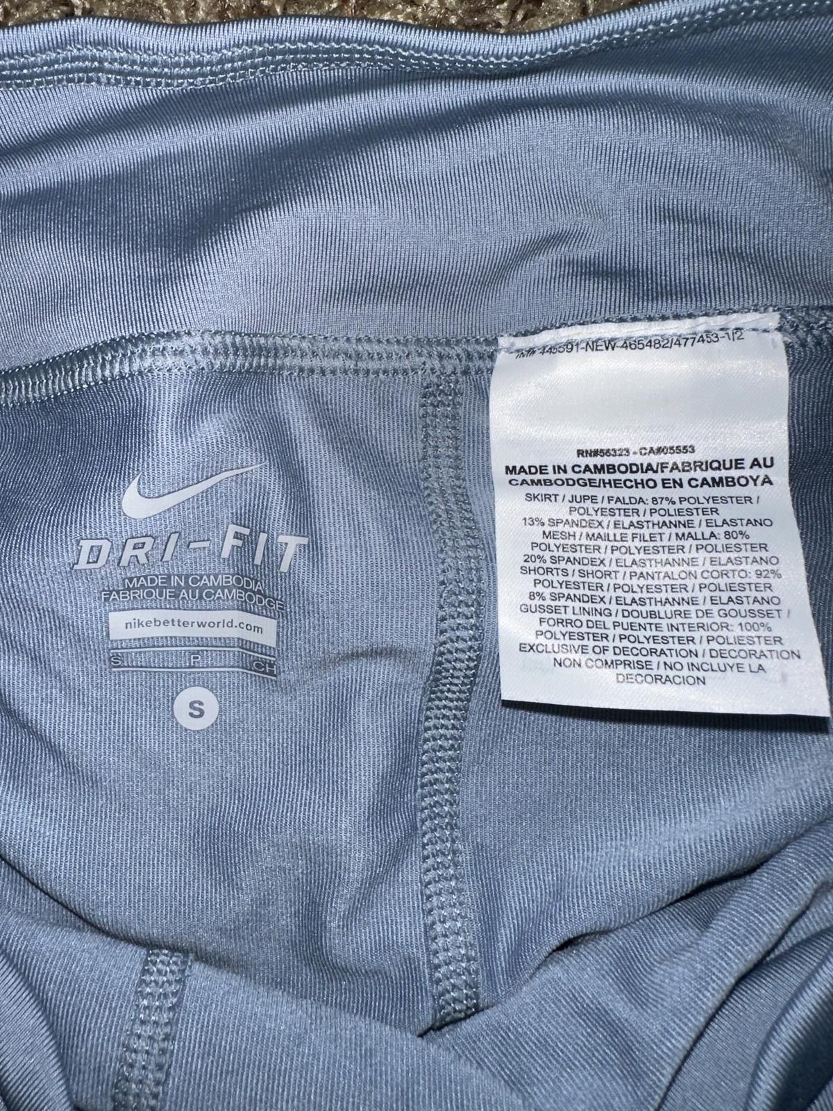 Nike Nike Court Women's Tennis Skort Black Skirt W/ Compression Shorts 2014 Size 32" / US 10 / IT 46 - 5 Thumbnail