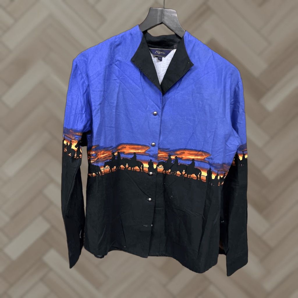 Roper VTG Roper Button-Up Shirt Small Western T25 Women Multicolor Western Casual L-Sleeve Collared Snap 100% Cotton Shirt Womens VTG Western Shirt Size S / US 4 / IT 40 - 1 Thumbnail