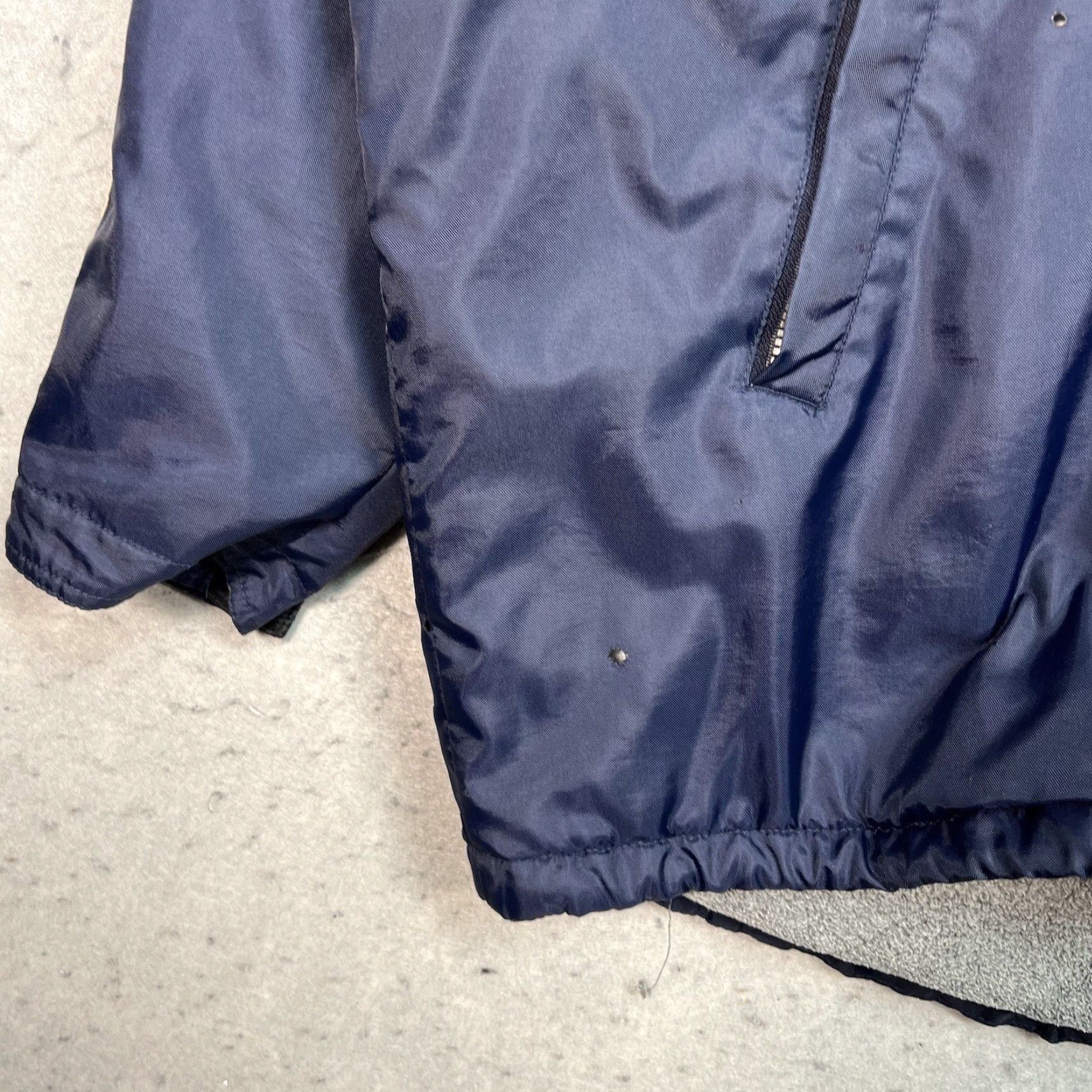 Aeropostale VINTAGE Aeropostale Windbreaker Jacket Adult Large 1/4 Zip Fleece Nylon Blue 2000s Y2K Mens Size US L / EU 52-54 / 3 - 5 Thumbnail