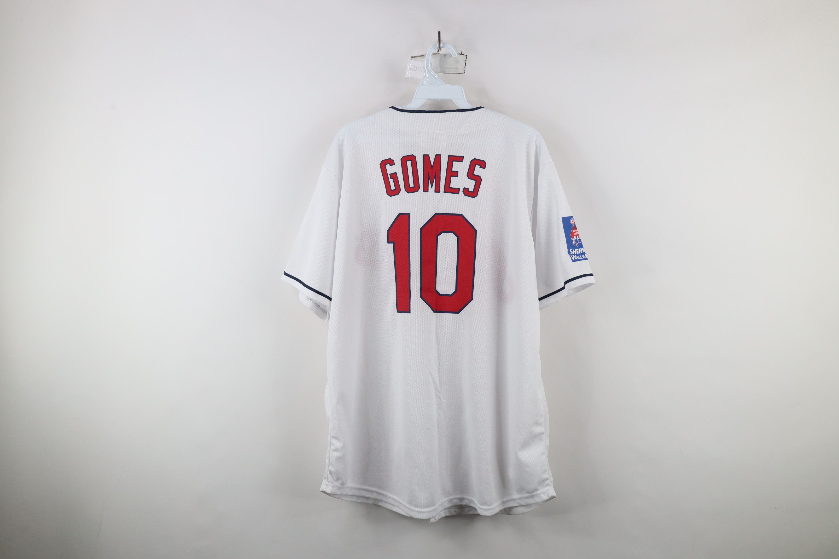 Vintage Vintage Cleveland Indians Baseball Jersey White Polyester Size US XL / EU 56 / 4 - 10 Thumbnail