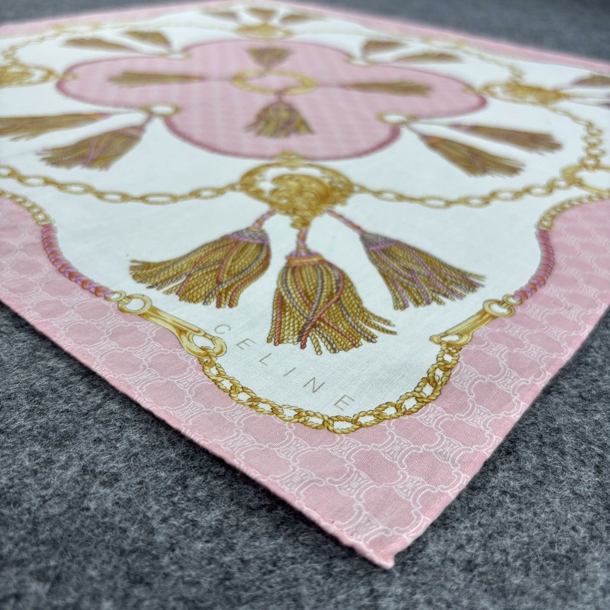 Celine × Vintage Handkerchief # E020 # Bandana # Neckerchief Size ONE SIZE - 5 Thumbnail