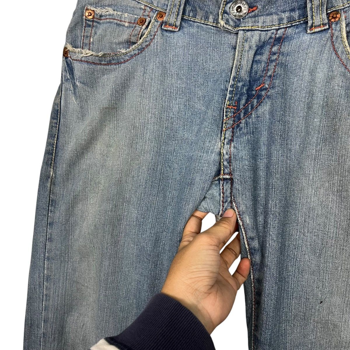Levi's Vintage Y2k Levis Distressed Denim Jeans Size 34" / US 12 / IT 48 - 13 Thumbnail