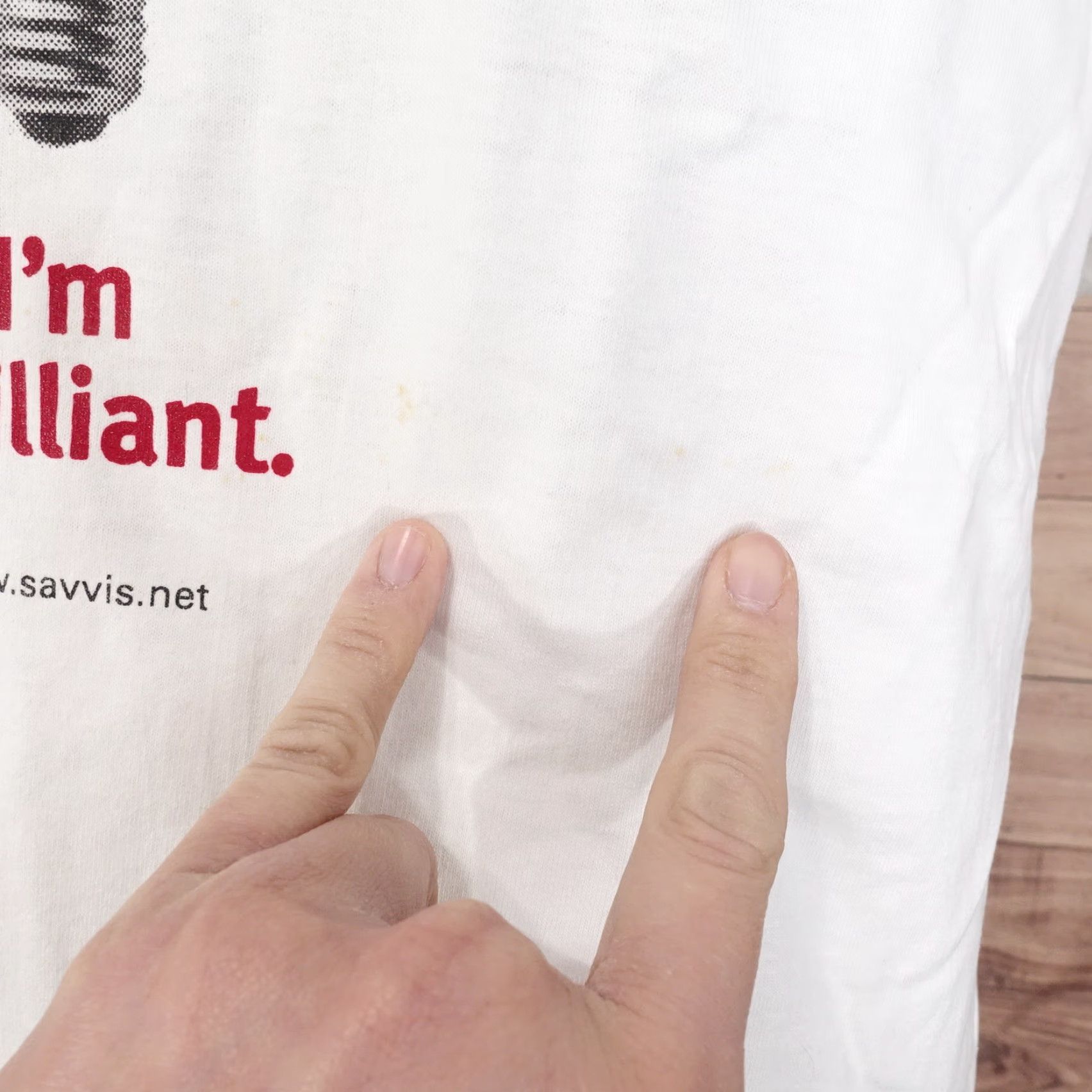 Fruit Of The Loom VINTAGE Fruit of the Loom I'm Brilliant Light Bulb Savvis Smart Network Solution T-Shirt XL White 90s Unisex Size US XL / EU 56 / 4 - 6 Thumbnail