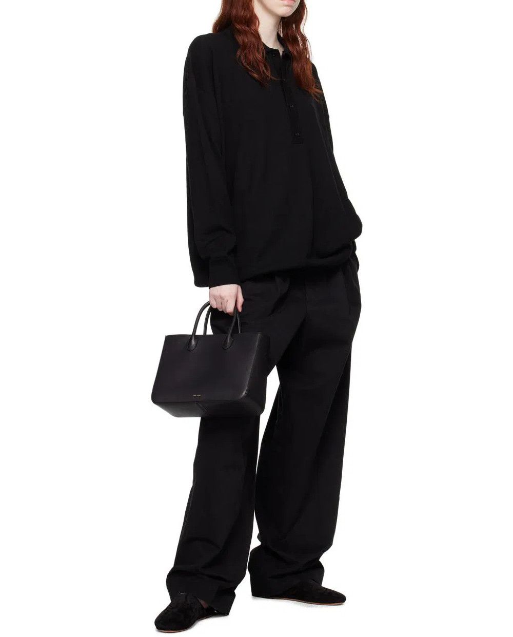 The Row THE ROW Small Day Luxe black leather bag handbag q Size ONE SIZE - 2 Thumbnail