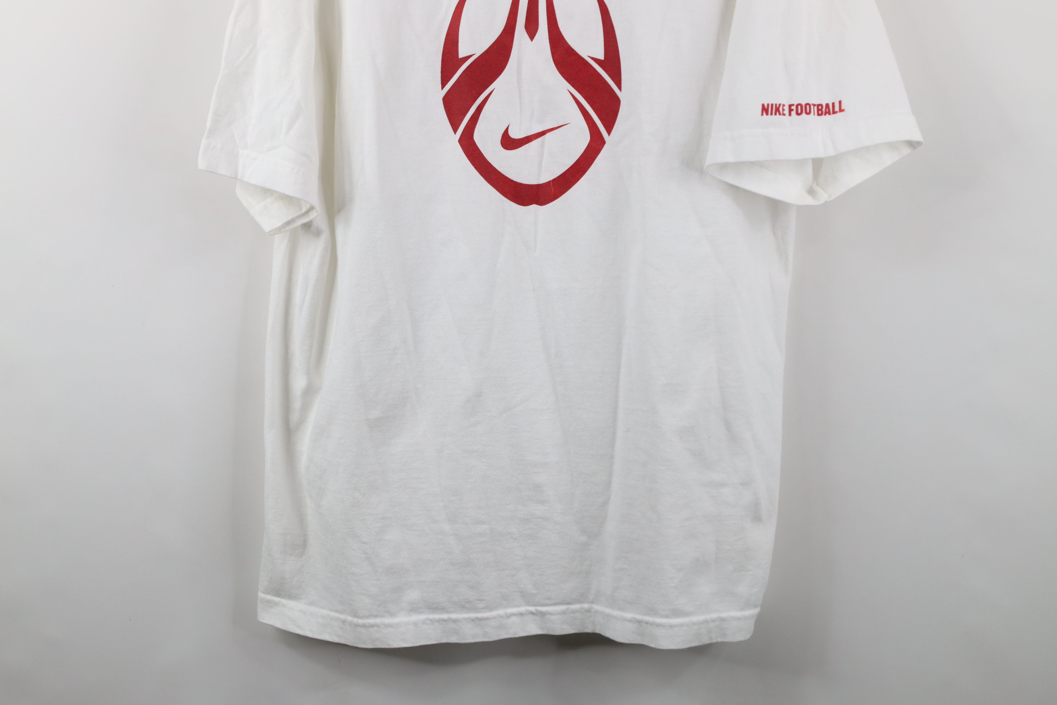 Nike × Vintage Vintage Y2K Nike Football Center Swoosh Short Sleeve T-Shirt Size US XL / EU 56 / 4 - 3 Thumbnail