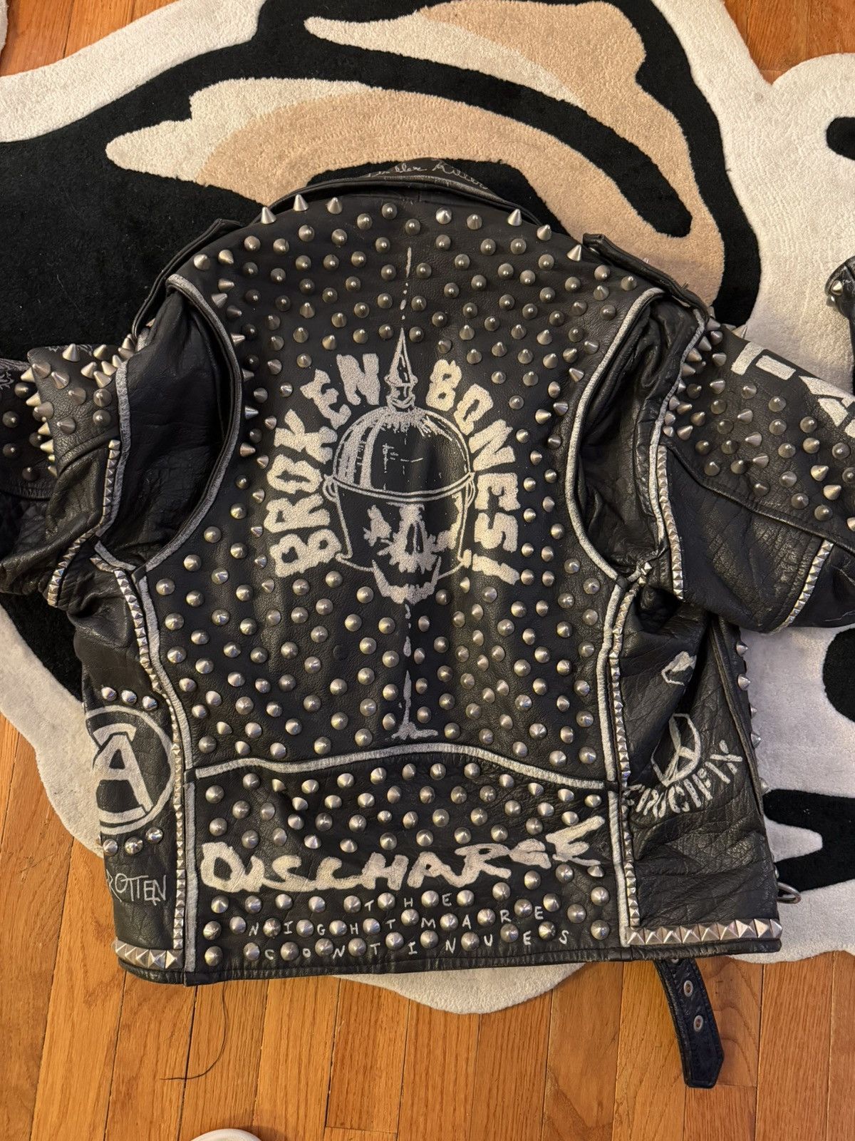 Vintage Gunna 1 of 1 D.O.C Collection Spikes Biker Jacket Size US M / EU 48-50 / 2 - 7 Thumbnail