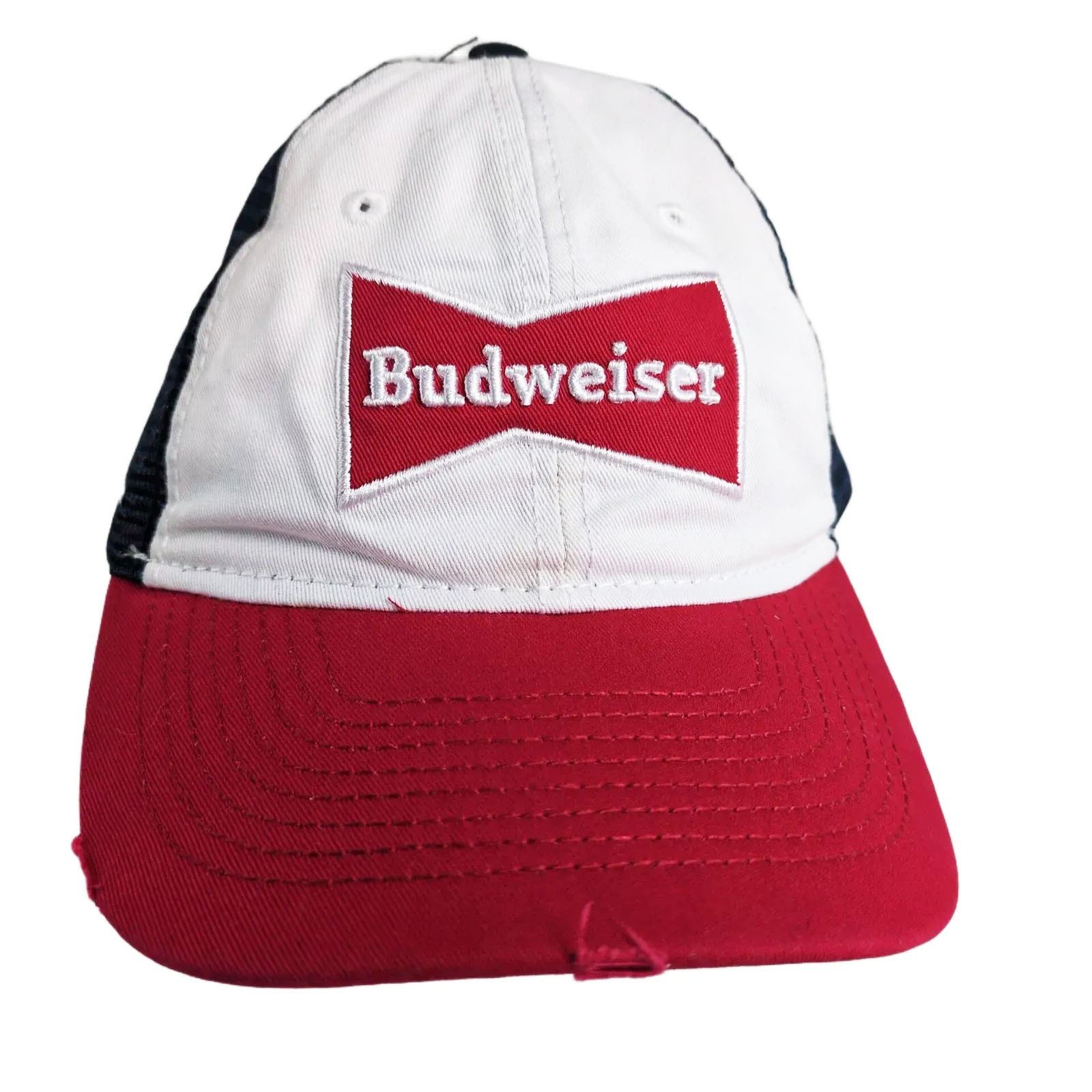 Vintage Anheuser-Busch BUDWEISER Beer Trucker Mesh Baseball Hat Size ONE SIZE - 7 Thumbnail
