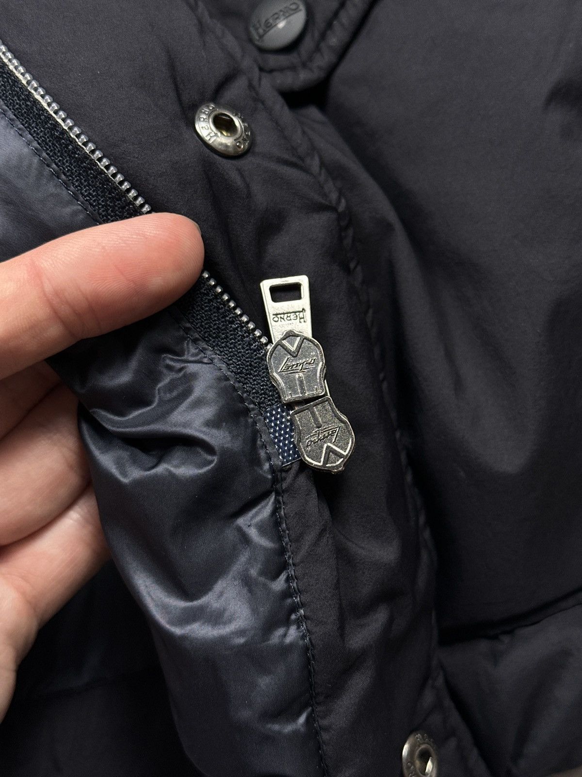 Herno Luxury Herno Loro Piana Style Micro Down Puffer Jacket Size US M / EU 48-50 / 2 - 12 Thumbnail