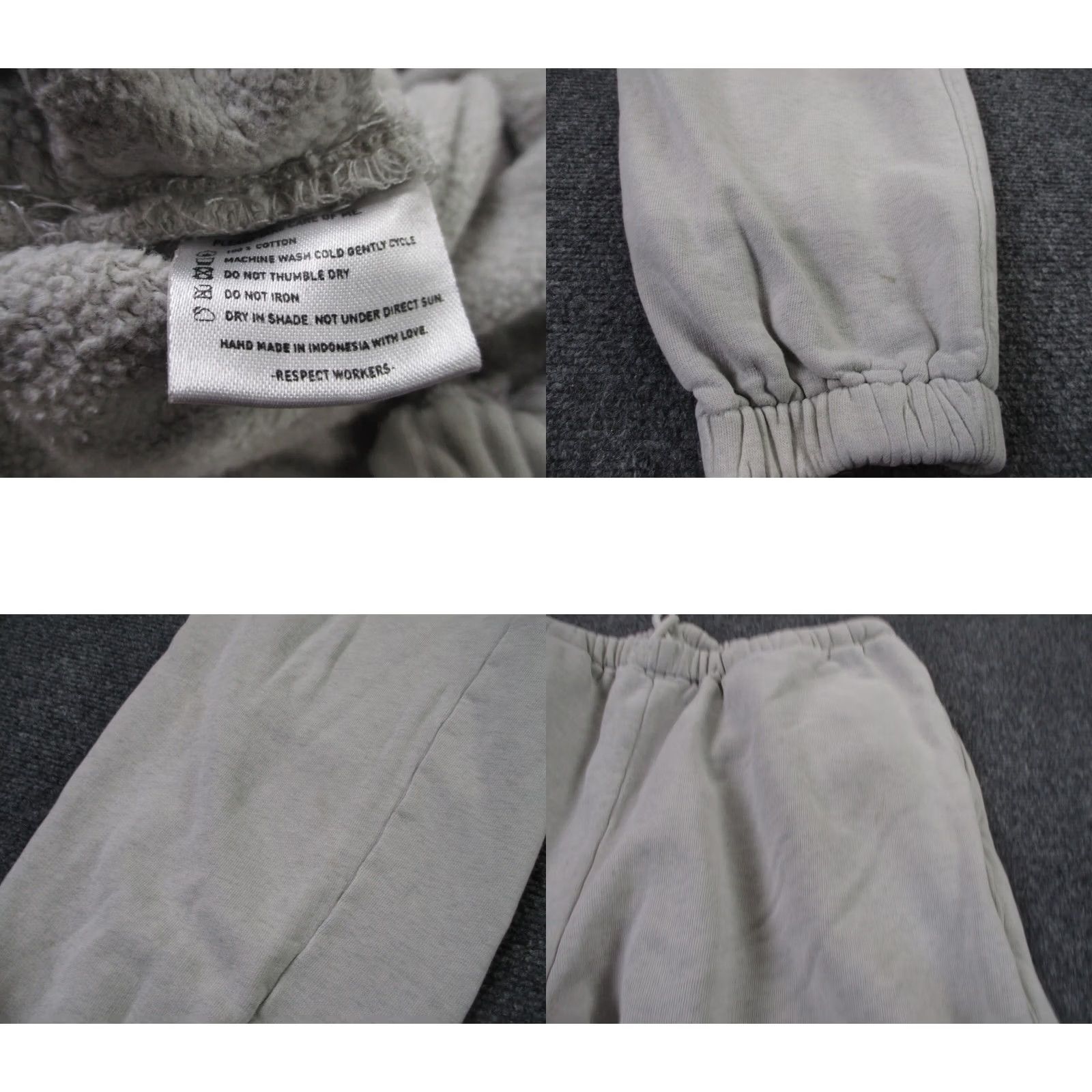 Asics Les Basics Sweatpants Womens M Gray Joggers Athletic Track Focus Spellout Logo Size 28" / US 6 / IT 42 - 8 Thumbnail
