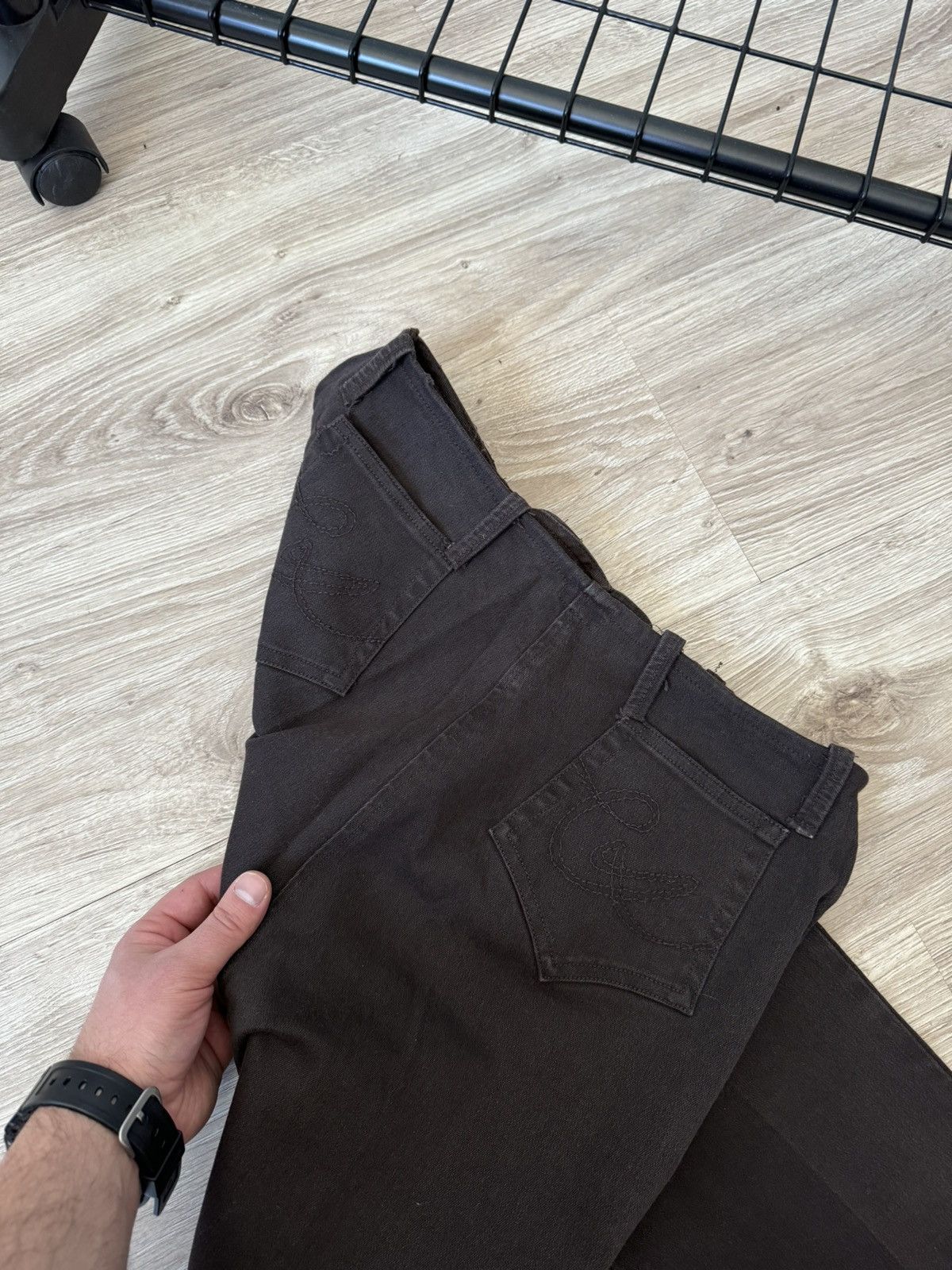 Christian Lacroix × Vintage Vintage Y2K Christian Lacroix Brown Bootcut Pants Size 30" / US 8 / IT 44 - 8 Thumbnail